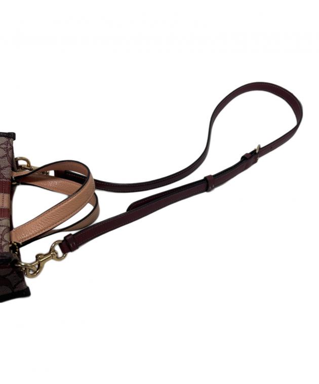 中古・古着通販】COACH (コーチ) 2WAYショルダーバッグ ボルドー