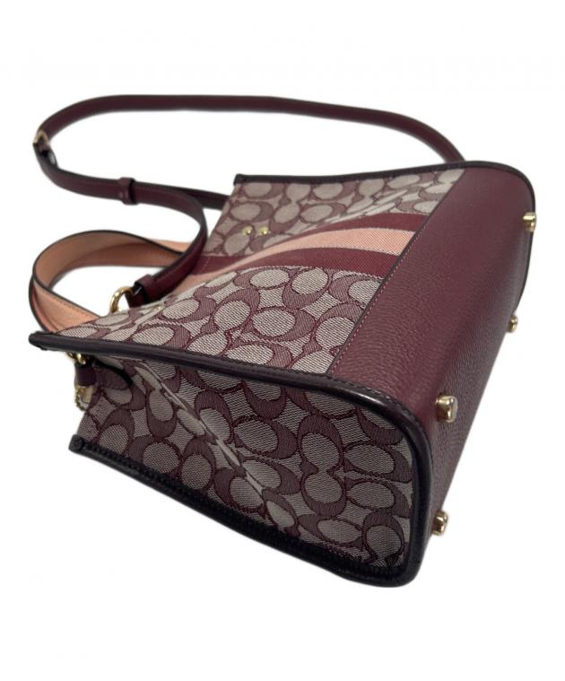 中古・古着通販】COACH (コーチ) 2WAYショルダーバッグ ボルドー
