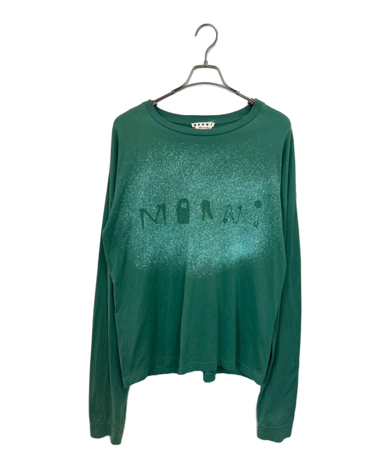 中古・古着通販】MARNI (マルニ) 長袖カットソー グリーン サイズ:46 中古・古着通販】MARNI (マルニ) 長袖カットソー グリーン サイズ:46