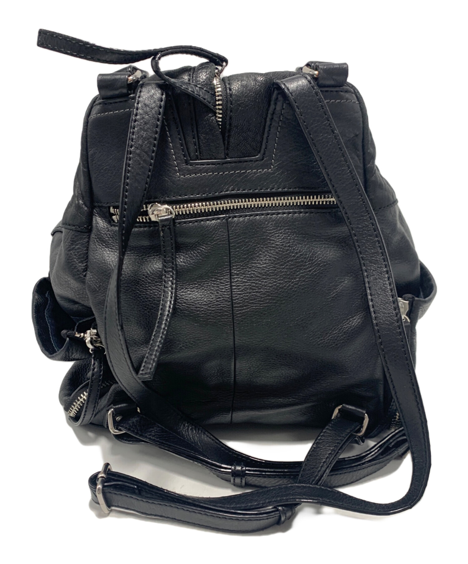 【良品】DIESEL ディーゼル リュック　ブラック　レザー　レディース　A4可 中古・古着通販】DIESEL (ディーゼル) レザーリュック ブラック