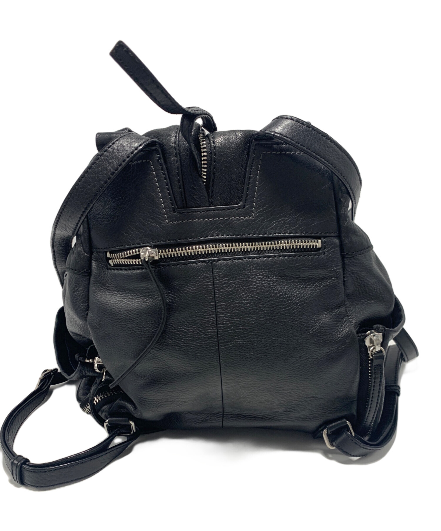 美品✨　DIESEL ディーゼル レザー リュック 黒 中古・古着通販】DIESEL (ディーゼル) レザーリュック ブラック