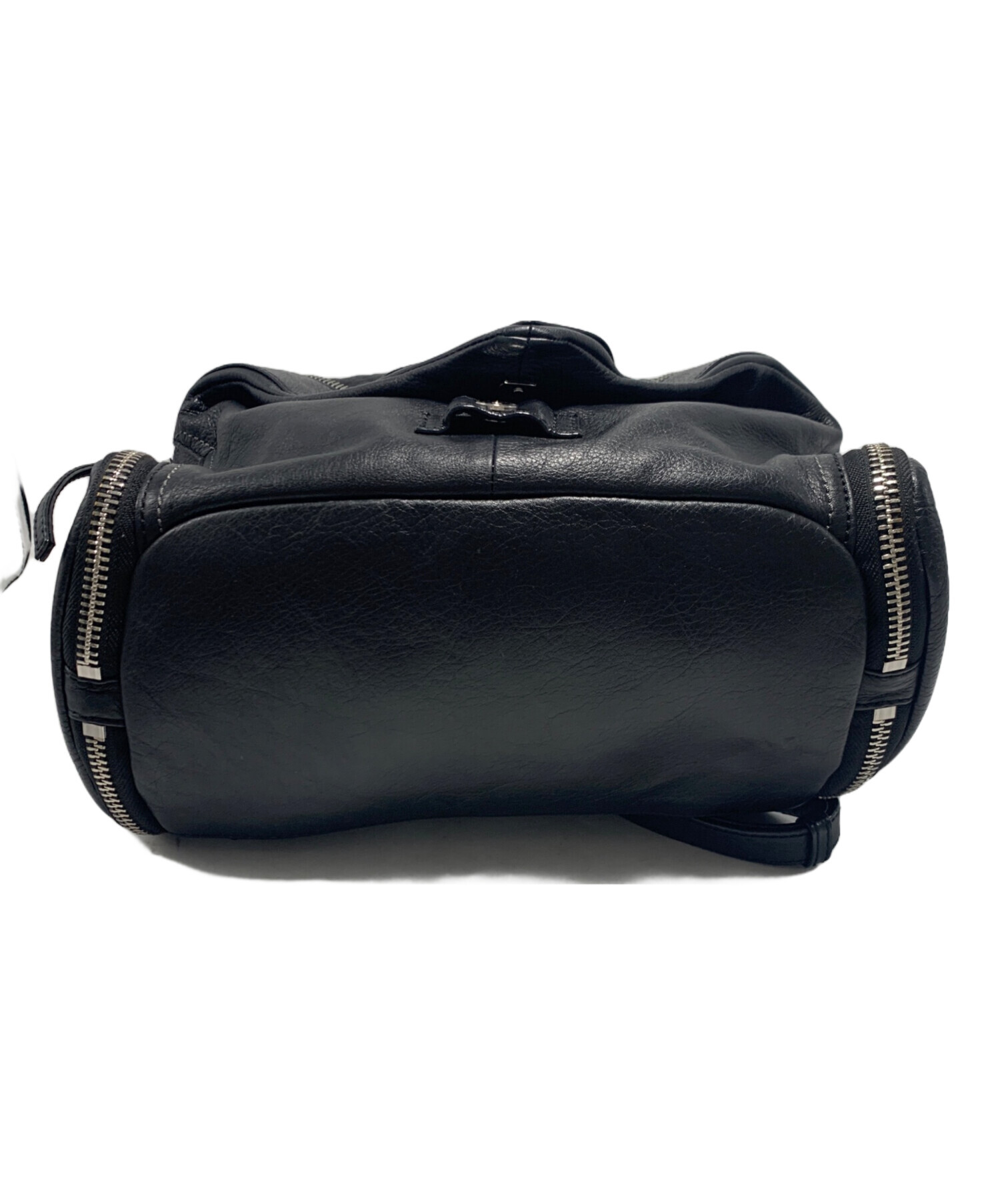 【良品】DIESEL ディーゼル リュック　ブラック　レザー　レディース　A4可 中古・古着通販】DIESEL (ディーゼル) レザーリュック ブラック