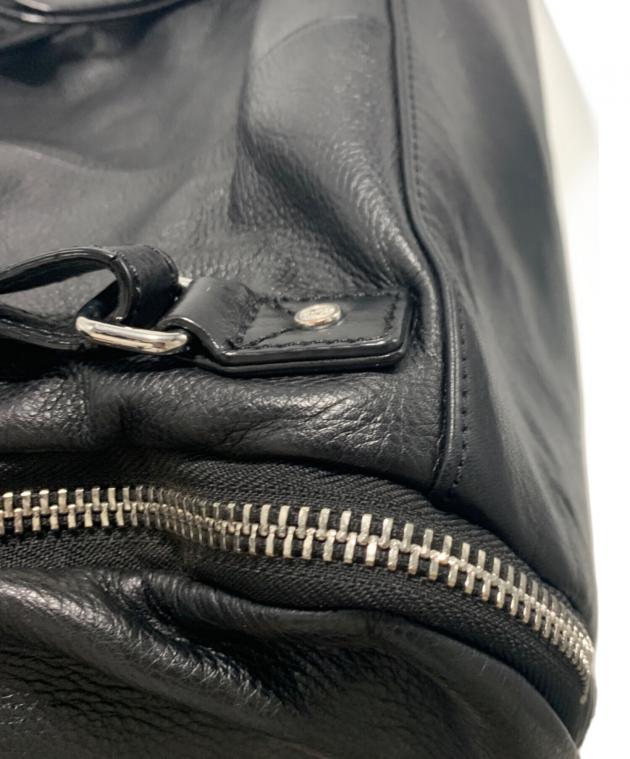 中古・古着通販】DIESEL (ディーゼル) レザーリュック ブラック