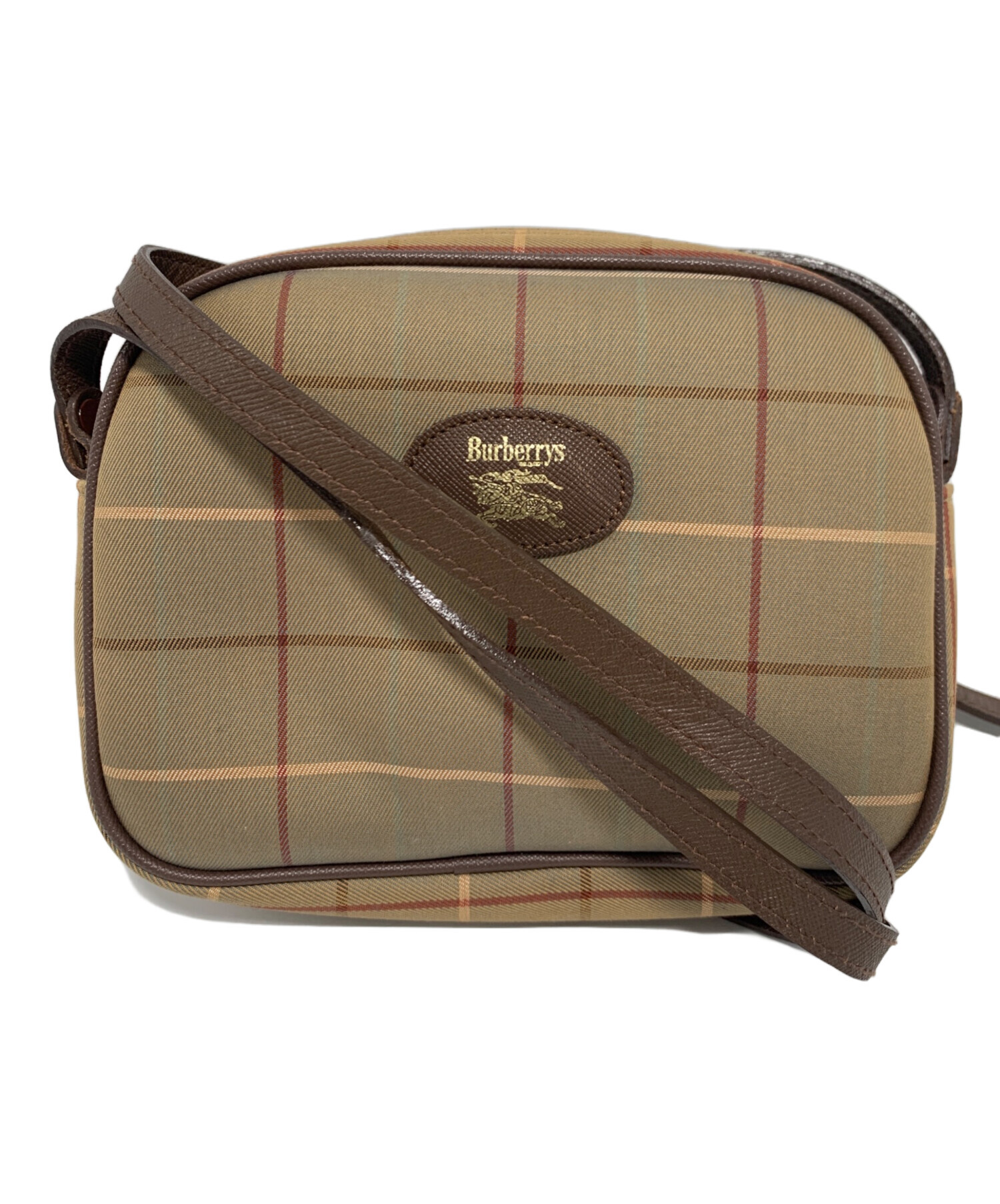 BURBERRY ショルダーバッグ ベージュ/ブラウン 中古・古着通販】Burberry's (バーバリー) ショルダーバッグ ベージュ