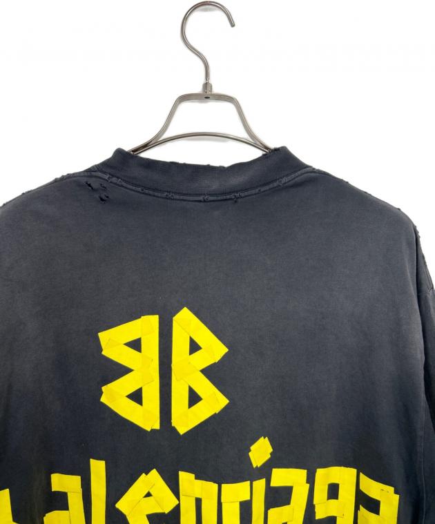 中古・古着通販】BALENCIAGA (バレンシアガ) 半袖カットソー ブラック