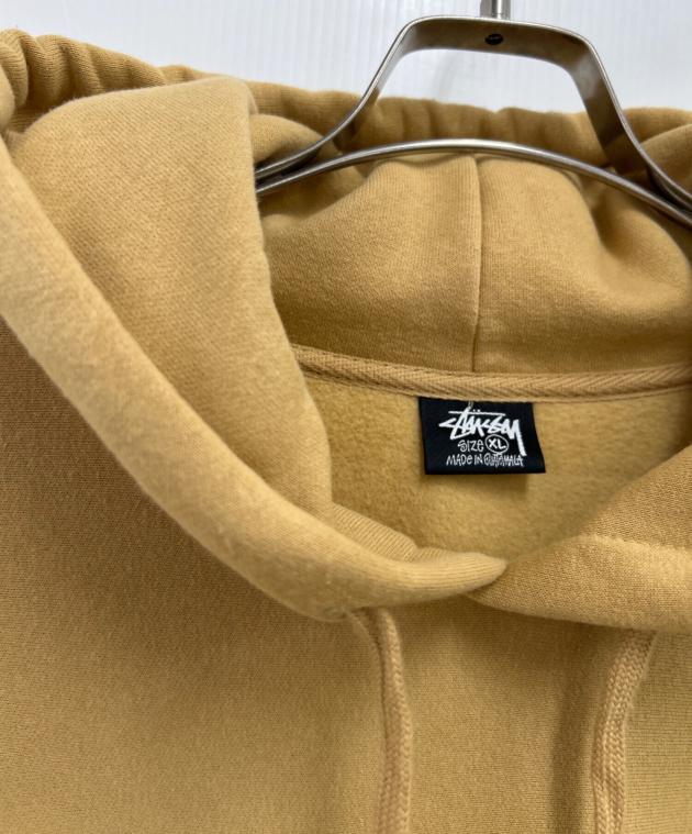 Stussy イエロー フード付きパーカー XL 中古・古着通販】stussy (ステューシー) プルオーバーパーカー