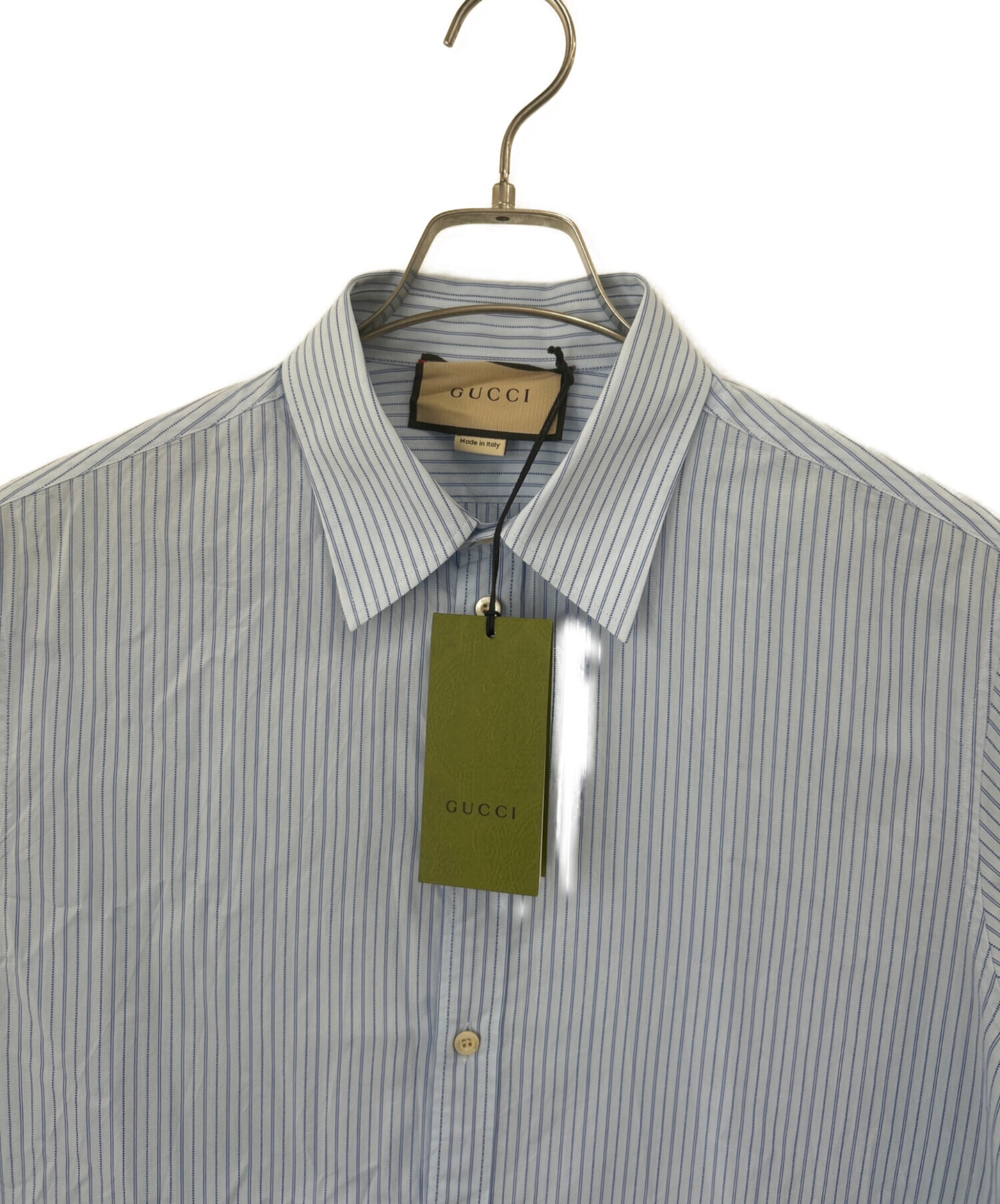 中古・古着通販】GUCCI (グッチ) 長袖シャツ スカイブルー サイズ:40 