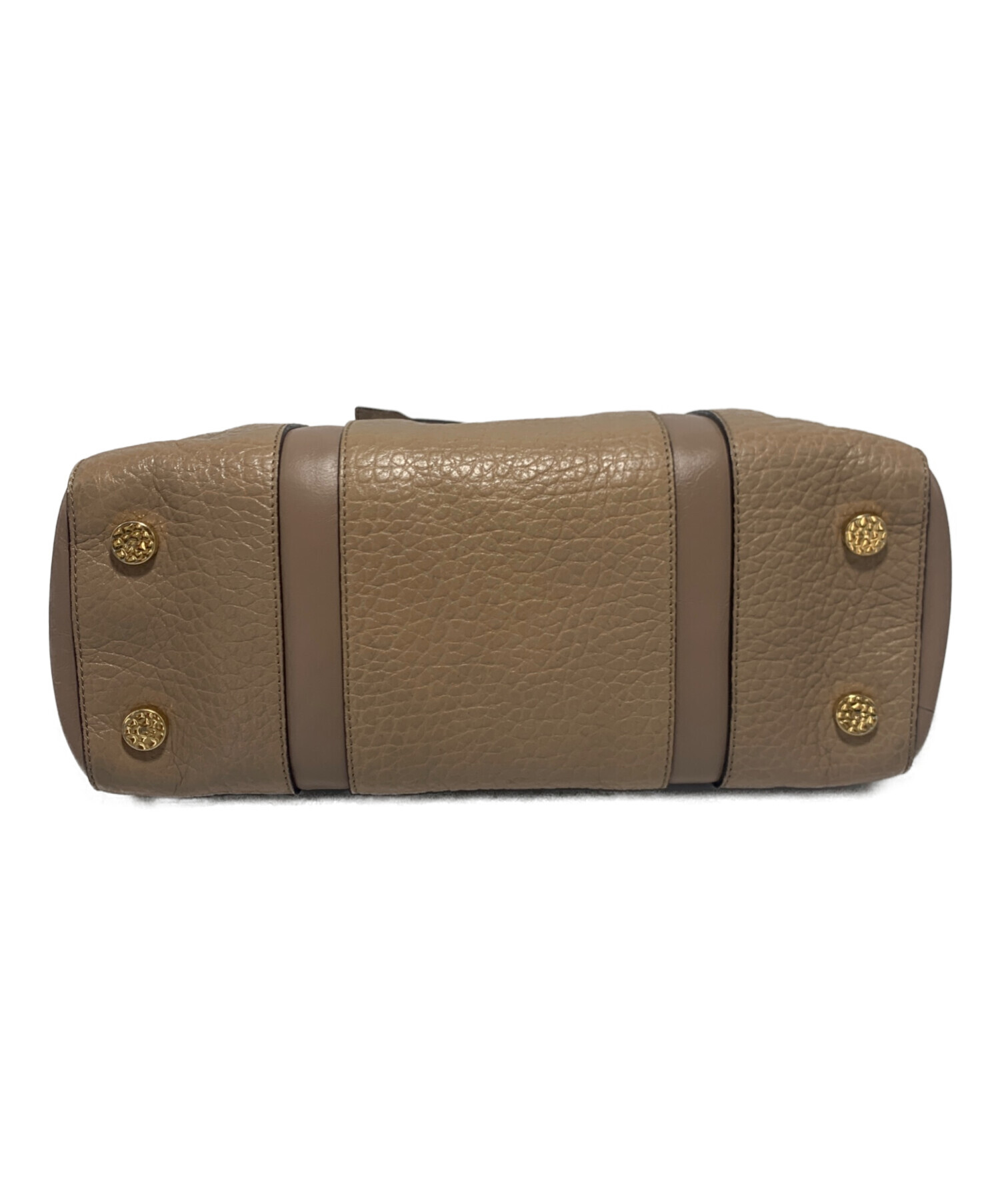 MARC JACOBS ハンドバッグ ベージュ レザー 中古・古着通販】MARC JACOBS (マークジェイコブス) ハンドバッグ
