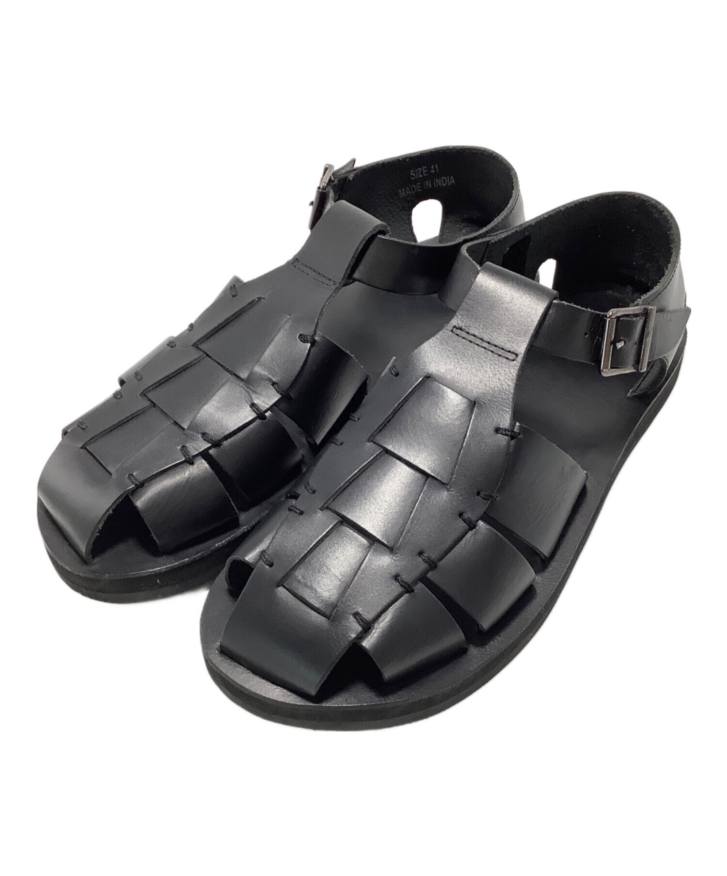 中古・古着通販】AMIT LEATHER COMPANY (-) レザーグルカサンダル