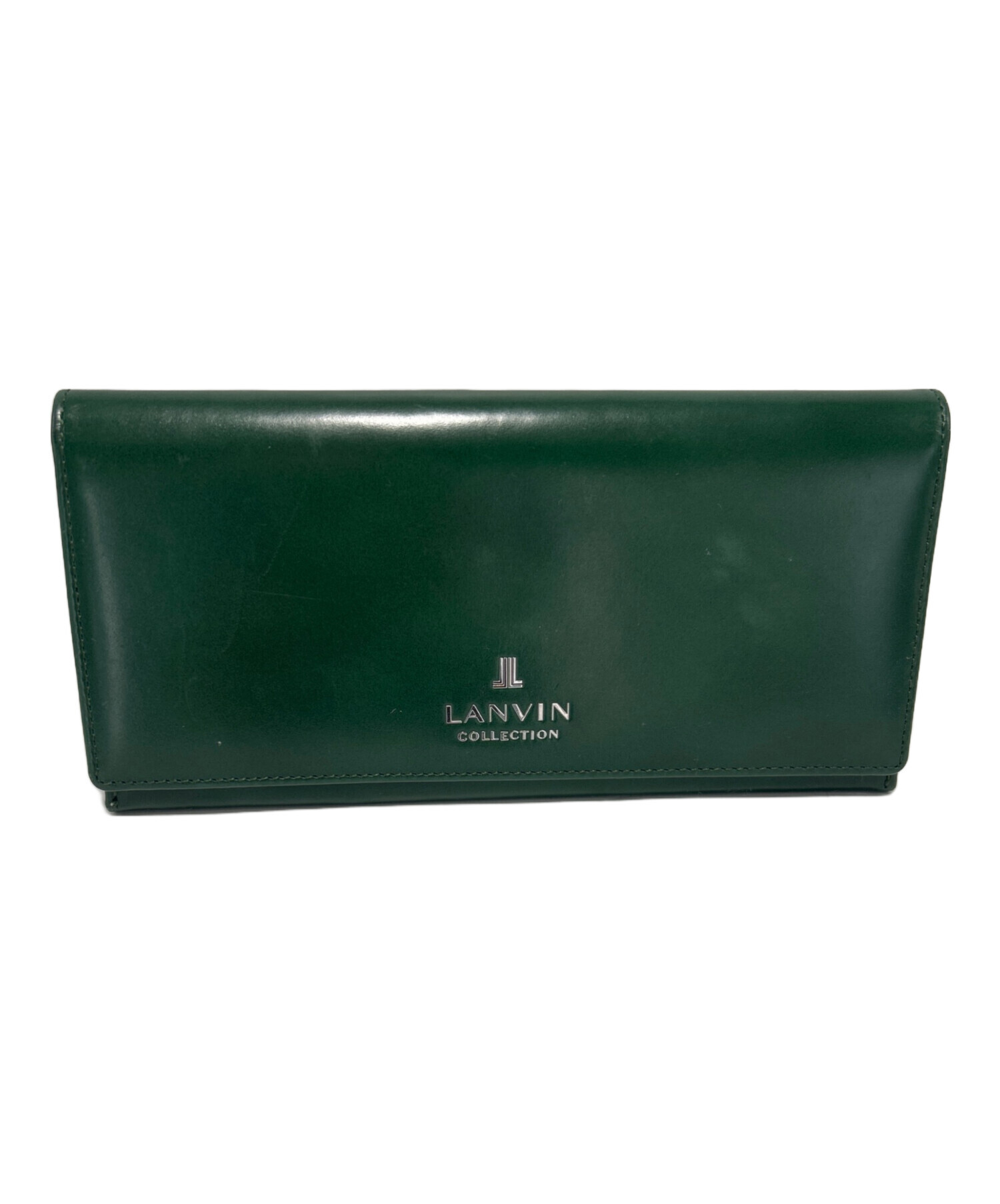 LANVIN 長財布【新品未使用】百貨店購入品 中古・古着通販】LANVIN (ランバン) 長財布 グリーン｜ブランド・古着
