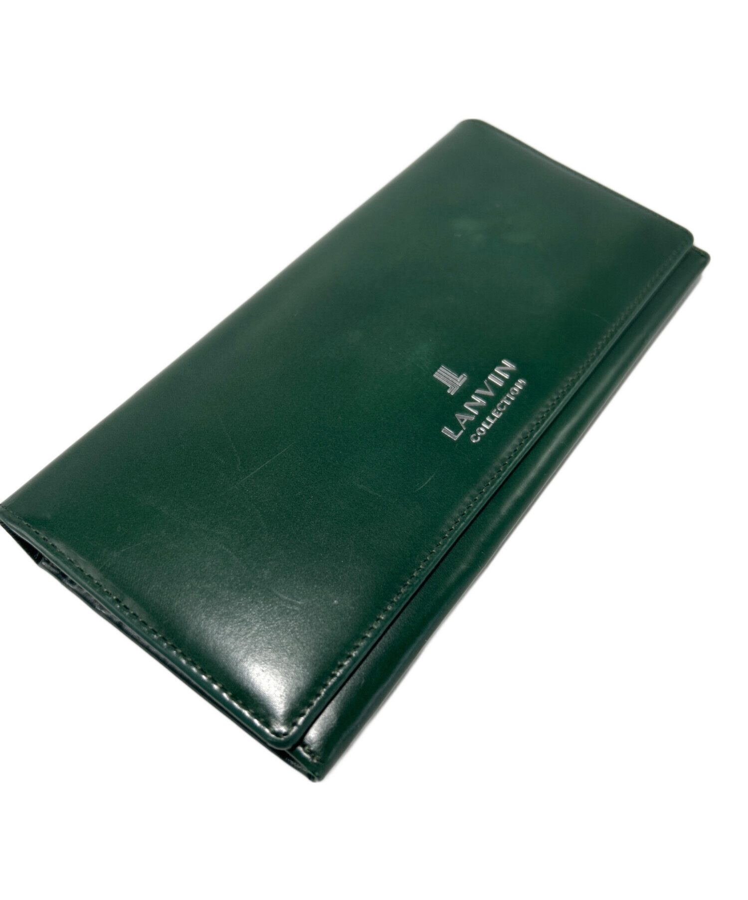 LANVIN 長財布【新品未使用】百貨店購入品 中古・古着通販】LANVIN (ランバン) 長財布 グリーン｜ブランド・古着