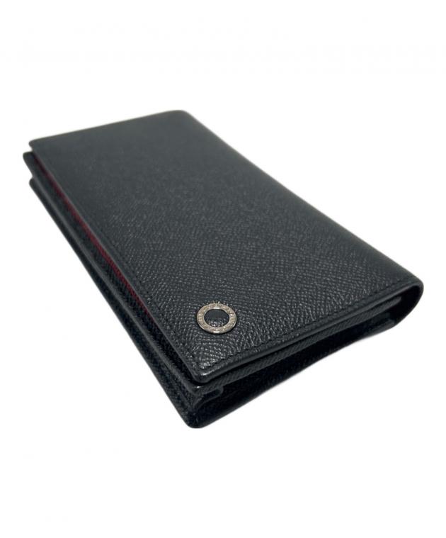 中古・古着通販】BVLGARI (ブルガリ) 長財布 ブラック×レッド