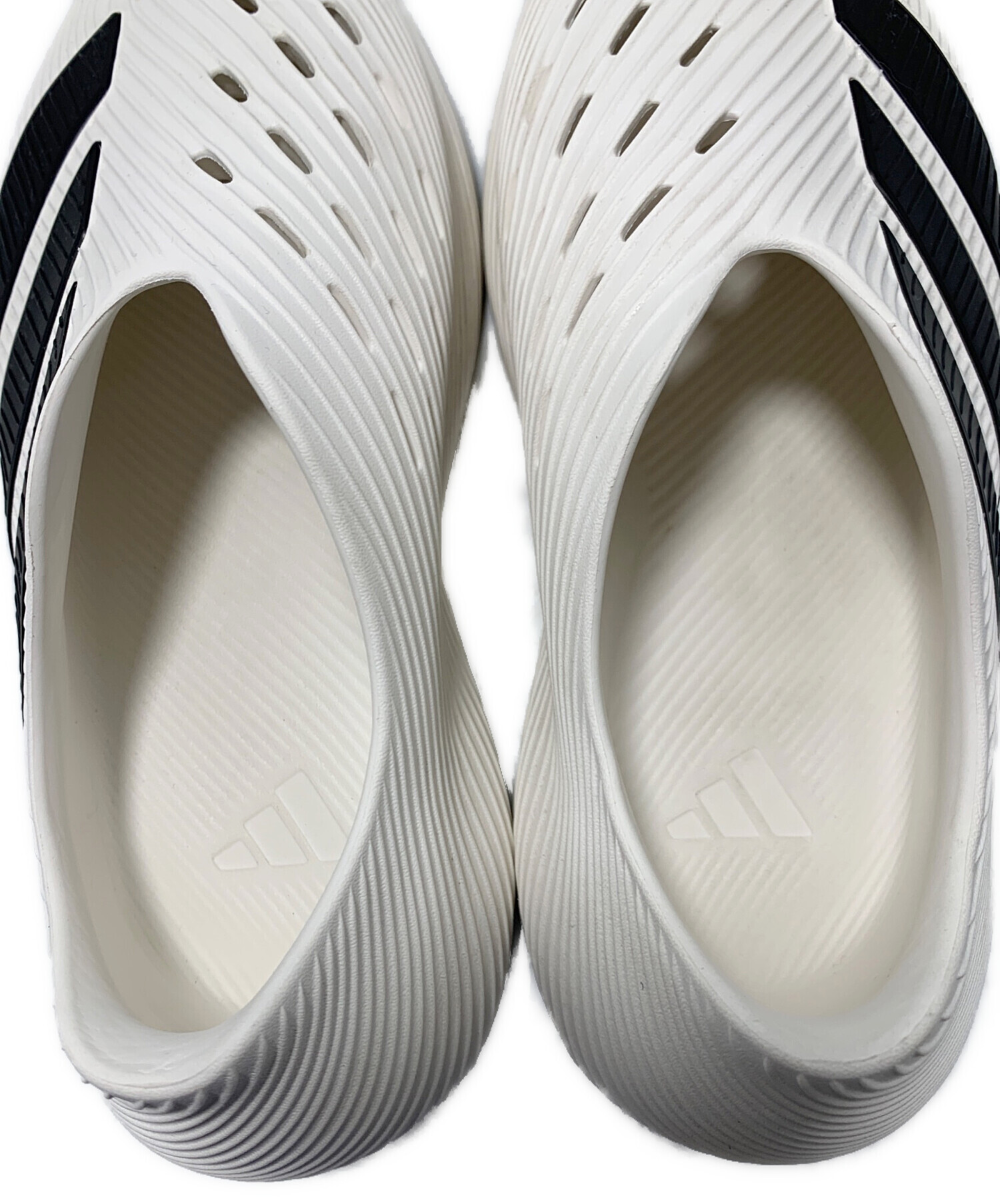 中古・古着通販】adidas (アディダス) サンダル ホワイト×ブラック