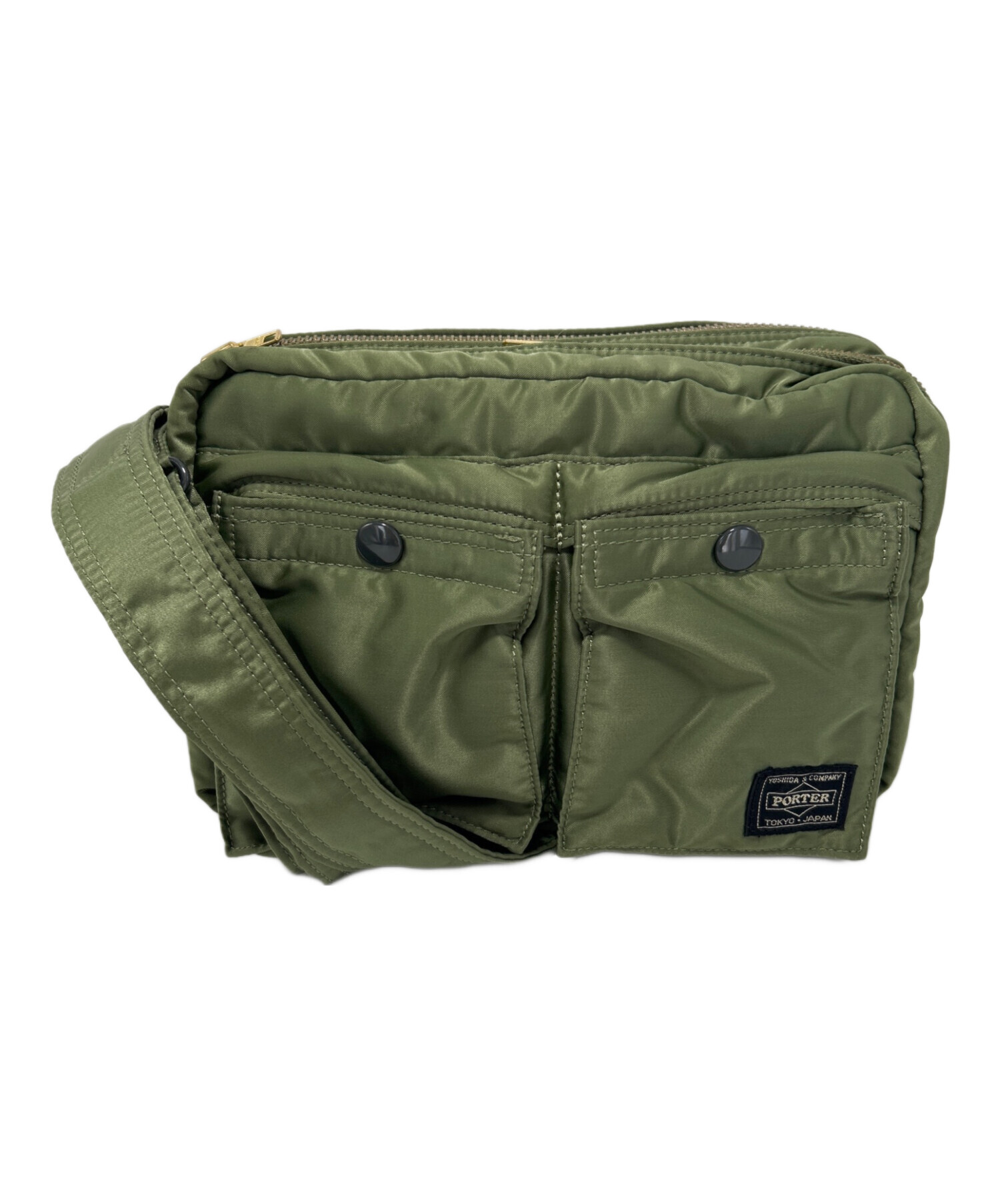 中古・古着通販】PORTER (ポーター) ショルダーバッグ セージグリーン