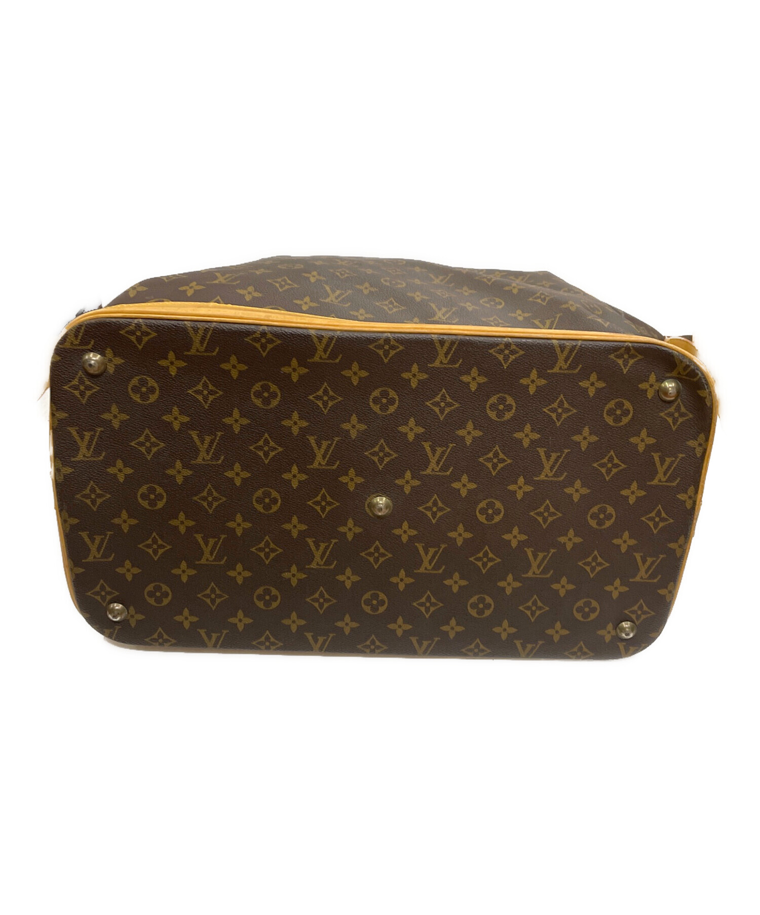 Louis Vuitton ボストンバッグ ブラウン キャンバス 中古・古着通販】LOUIS VUITTON (ルイ ヴィトン) ボストンバッグ