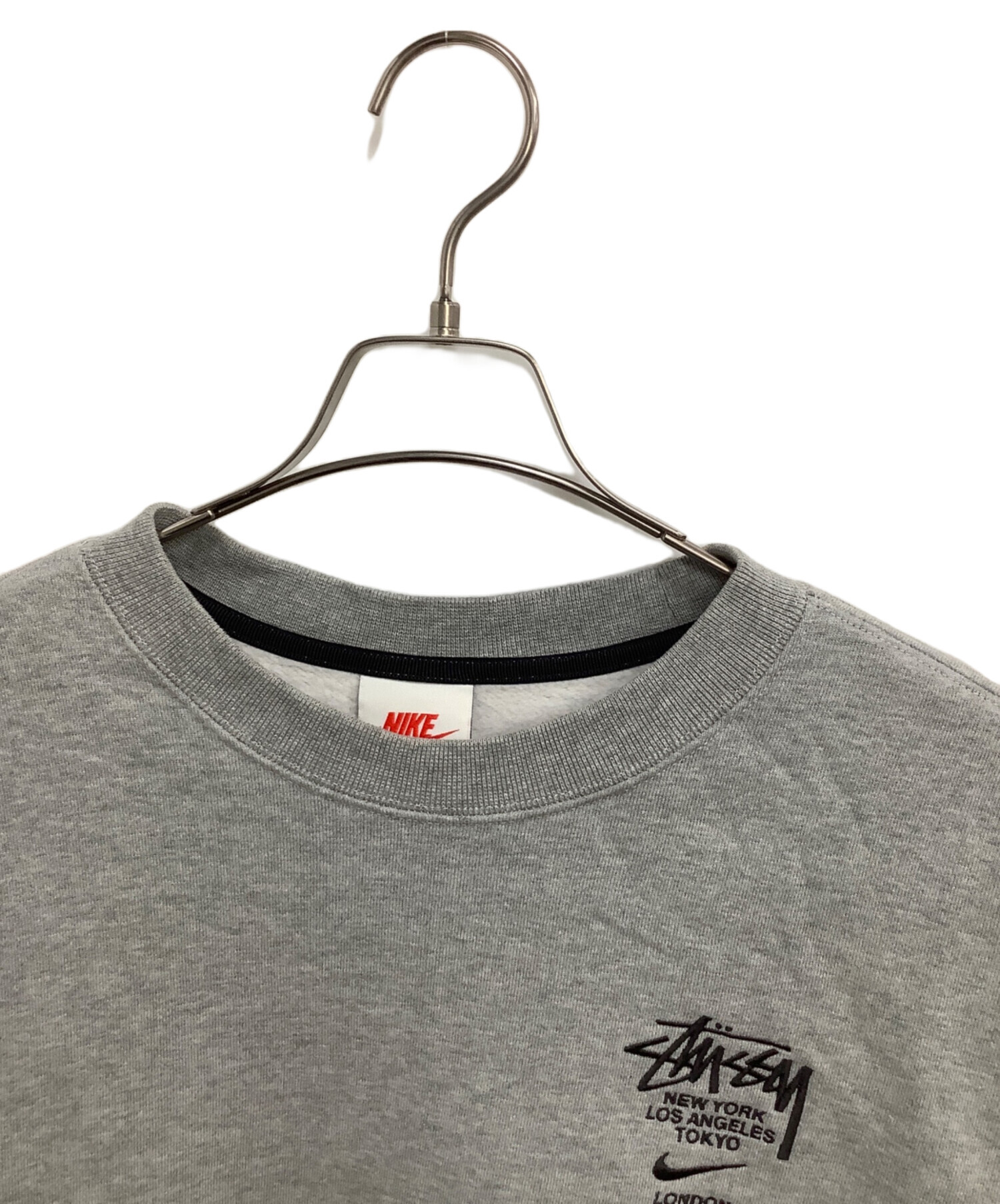 Nike STUSSY グレー スウェット　L 中古・古着通販】stussy (ステューシー) NIKE (ナイキ) スウェット