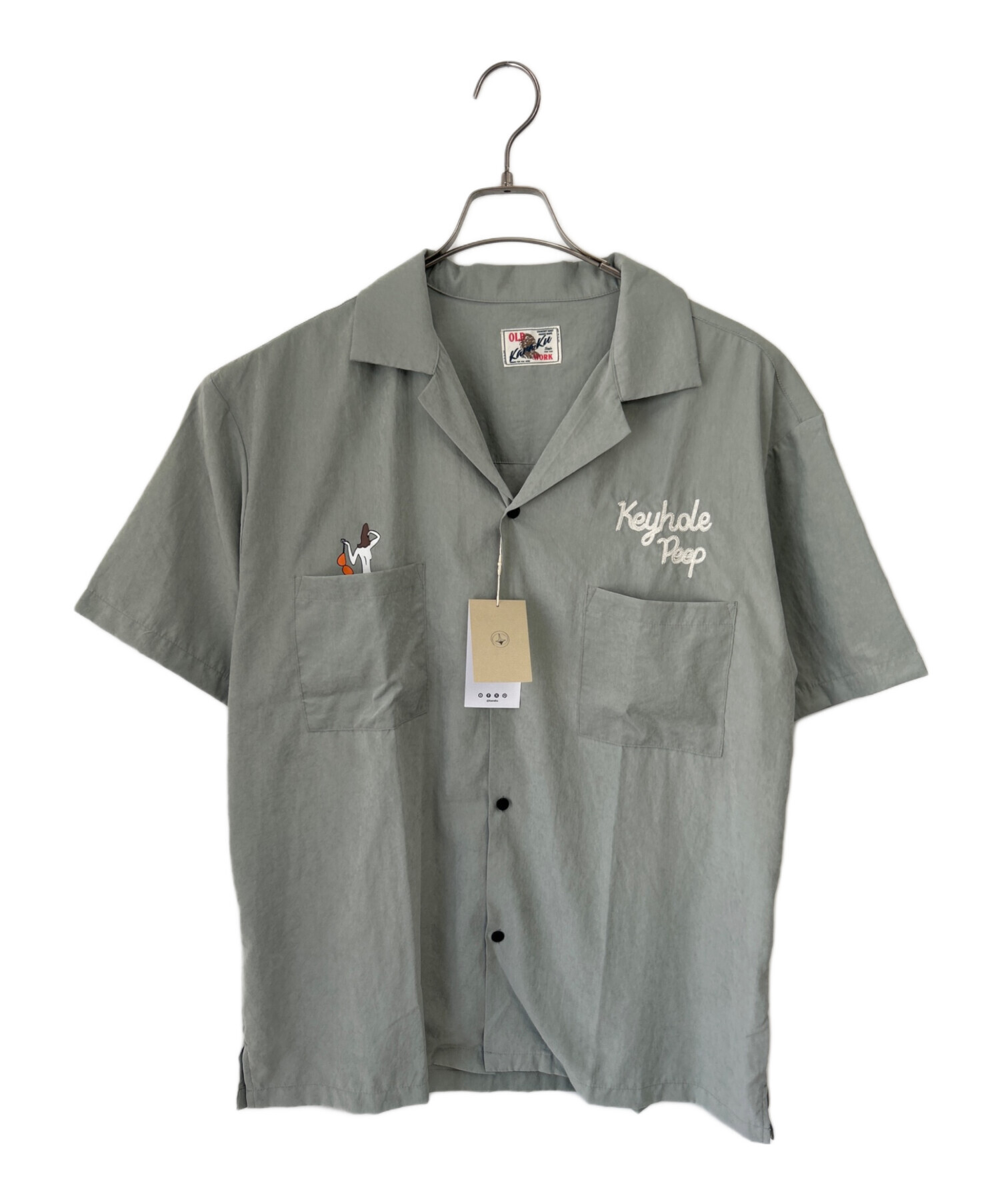 中古・古着通販】kuraku (カラク) 半袖シャツ セラドン サイズ:XL 未