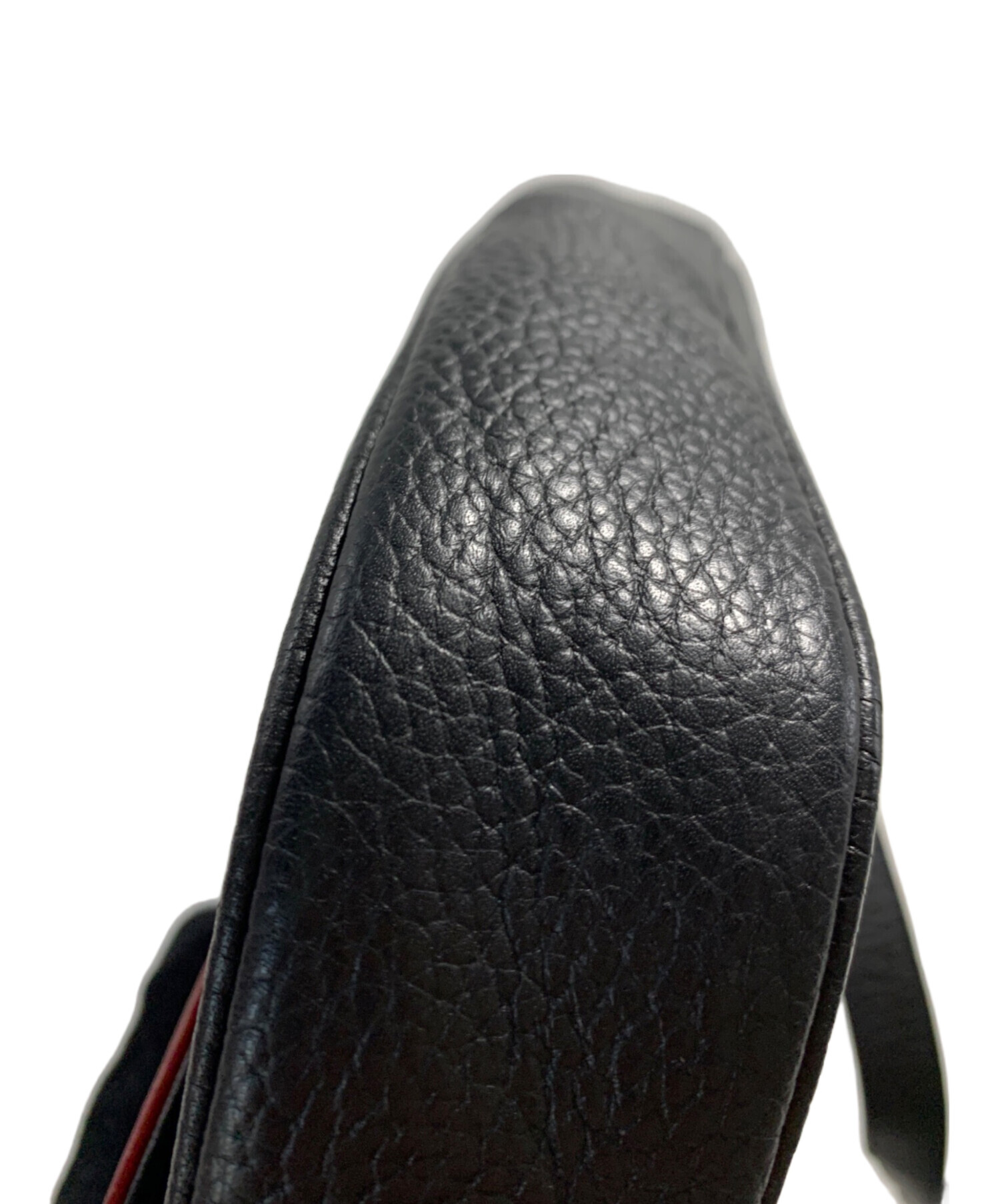 中古・古着通販】LANVIN (ランバン) ショルダーバッグ ブラック×レッド