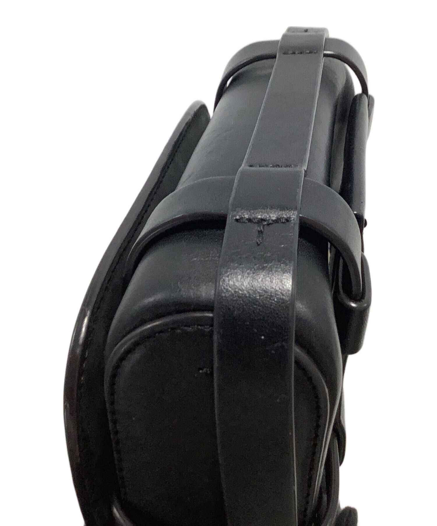 TORY BURCH 黒レザーバッグ ベルト付き　2WAYバッグ　未使用品 中古・古着通販】TORY BURCH (トリーバーチ) レザーショルダーバッグ