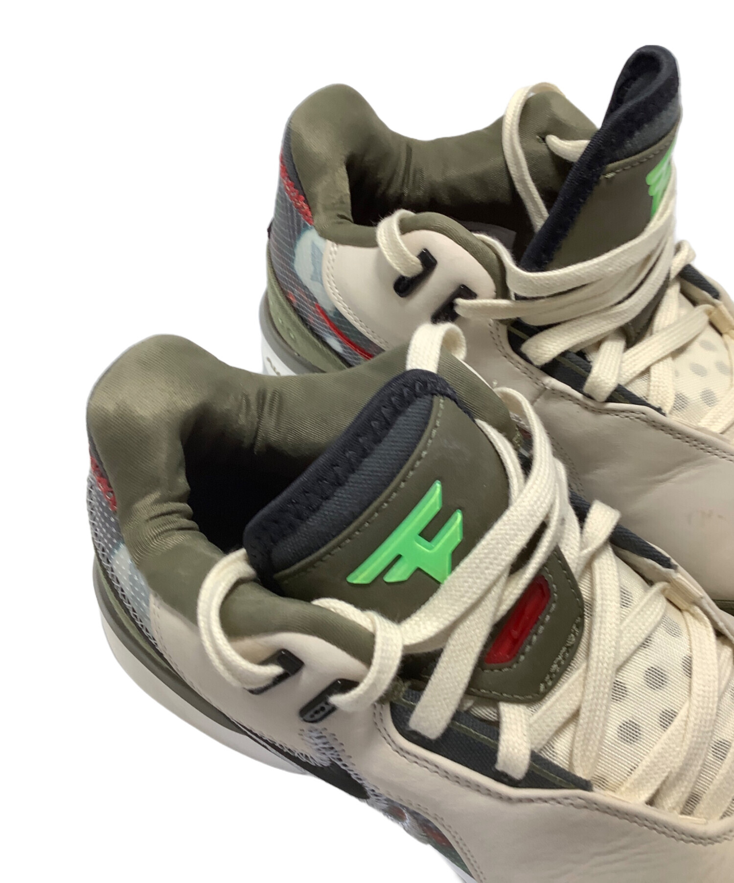 中古・古着通販】NIKE (ナイキ) スニーカー アイボリー×グリーン