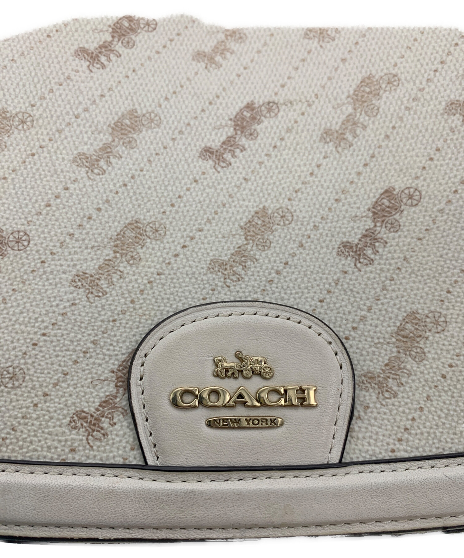 中古・古着通販】COACH (コーチ) ショルダーバッグ アイボリー