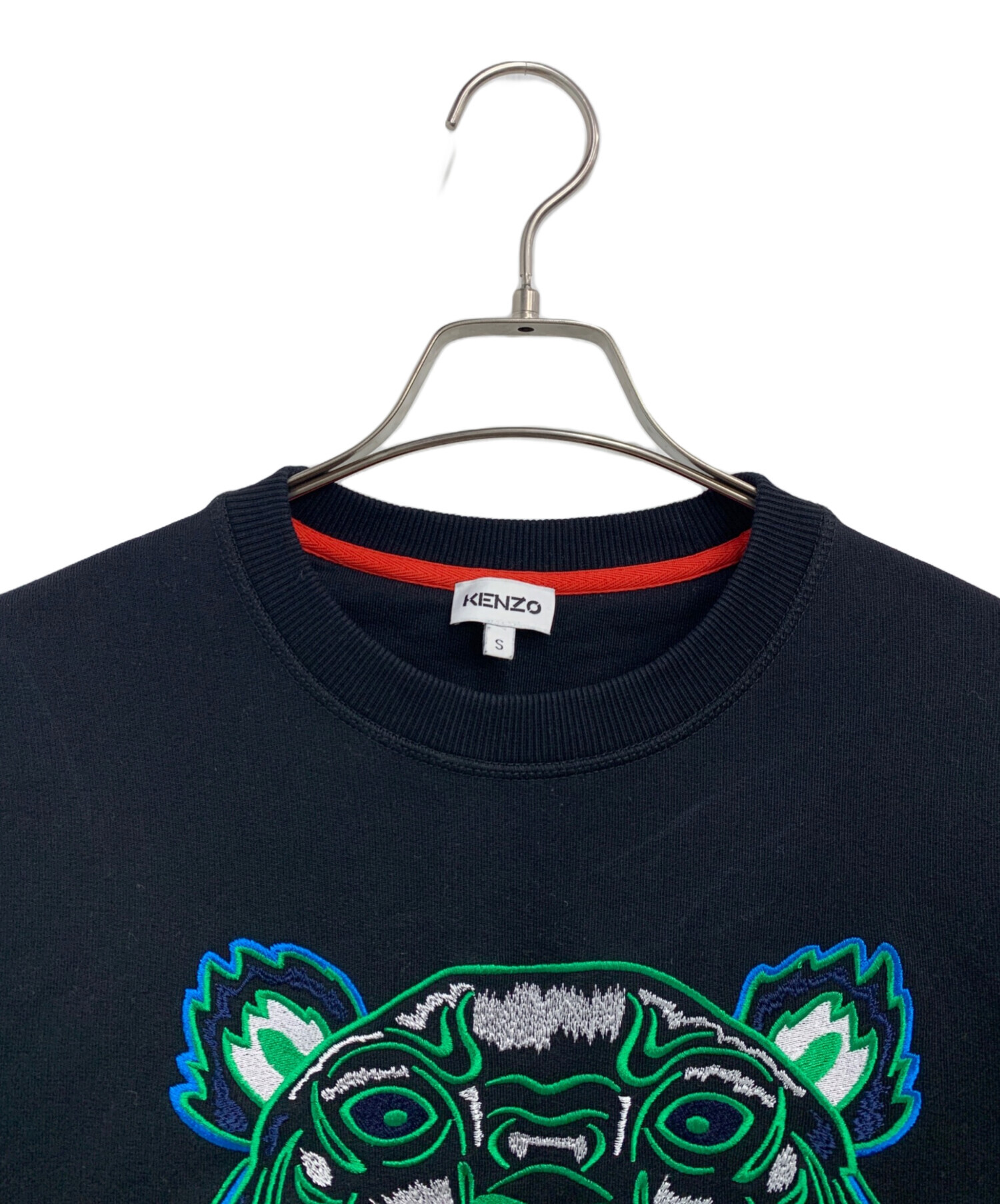 中古・古着通販】KENZO (ケンゾー) 刺繍スウェット ブラック サイズ