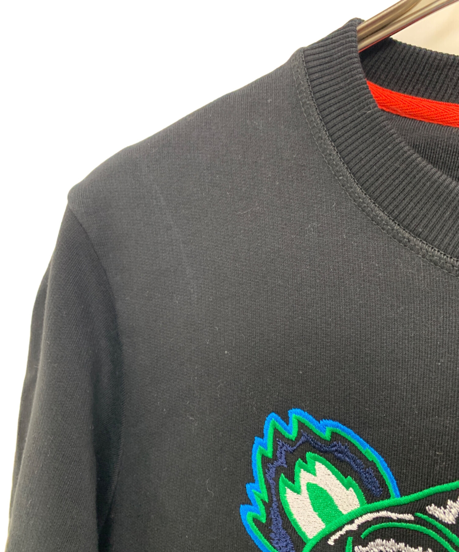 中古・古着通販】KENZO (ケンゾー) 刺繍スウェット ブラック サイズ
