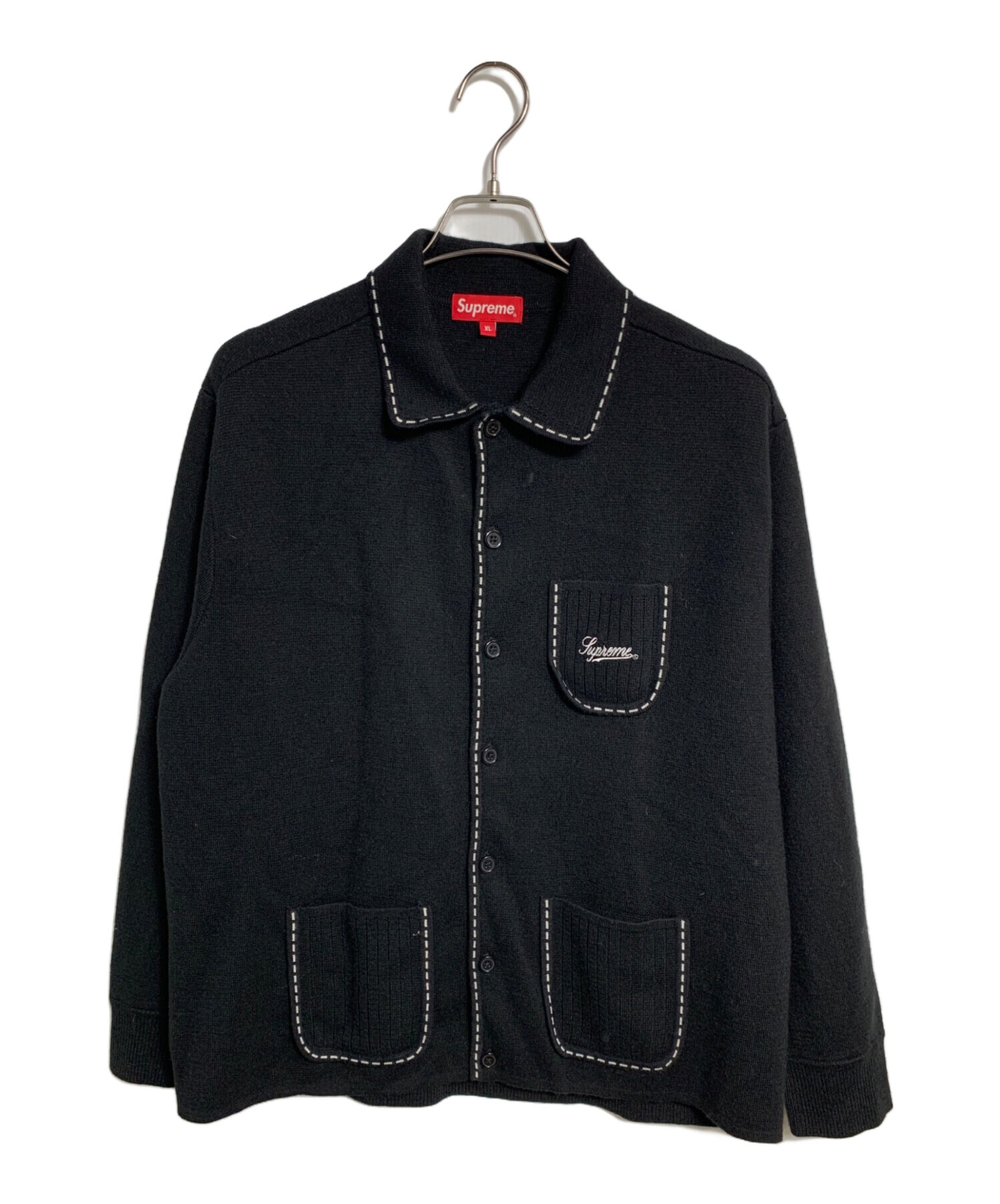 Supreme ニットジップジャケット 中古・古着通販】Supreme (シュプリーム) ニットジャケット ブラック