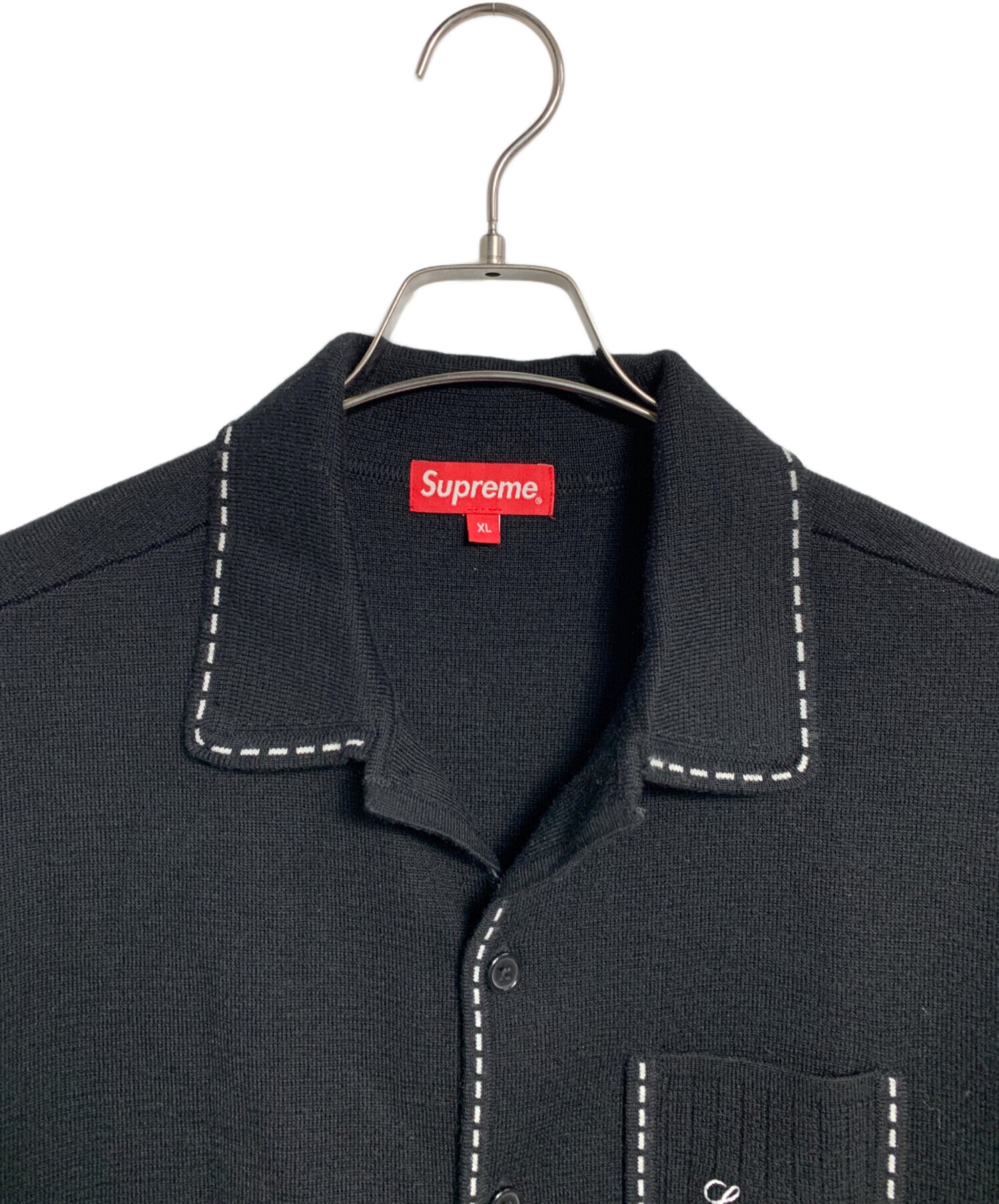 中古・古着通販】Supreme (シュプリーム) ニットジャケット ブラック