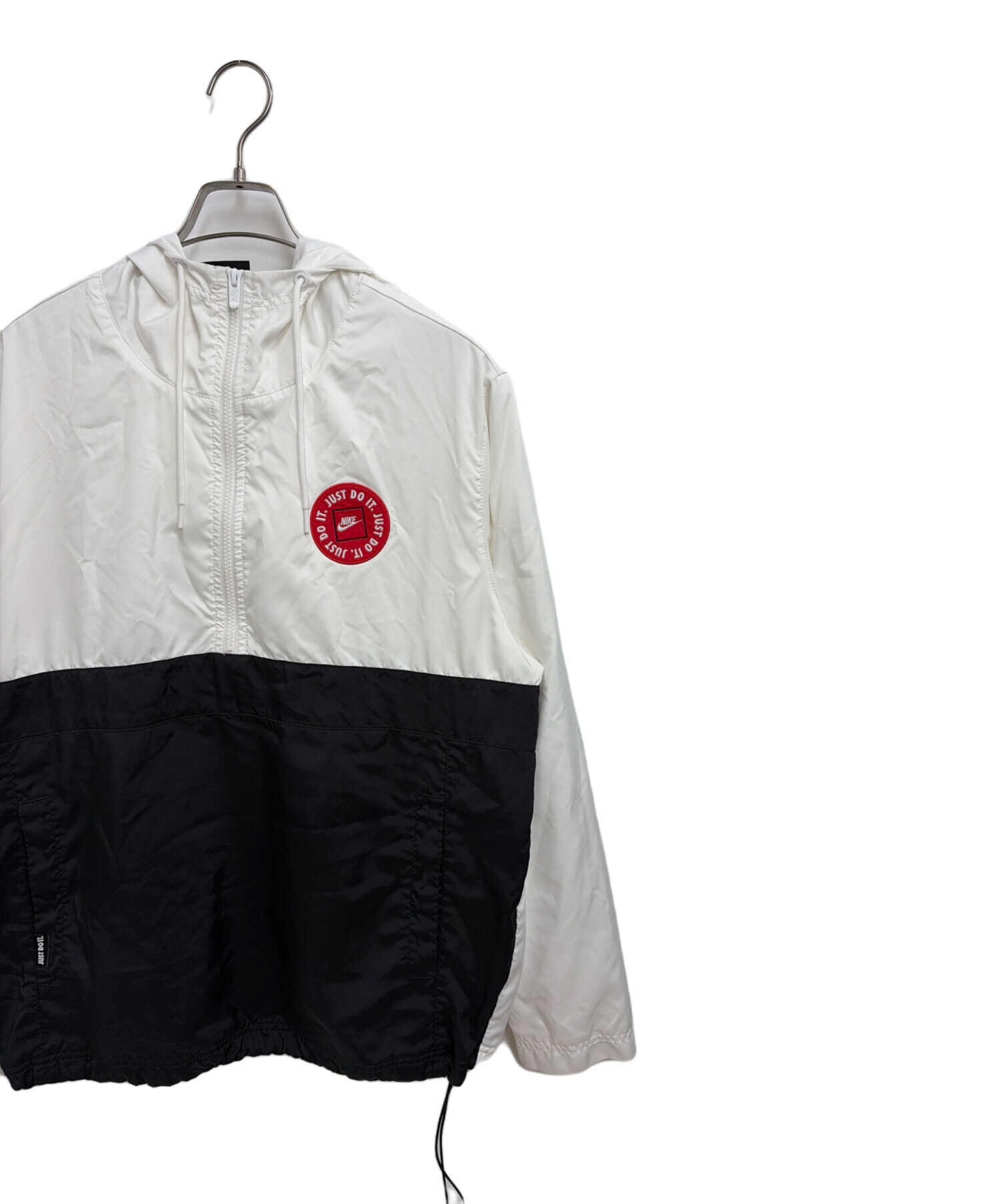 中古・古着通販】NIKE (ナイキ) アノラックパーカー ホワイト×ブラック