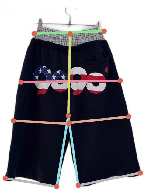 9090 ショートパンツ 超美品 中古・古着通販】9090 (9090) ショートパンツ ブラック サイズ:M