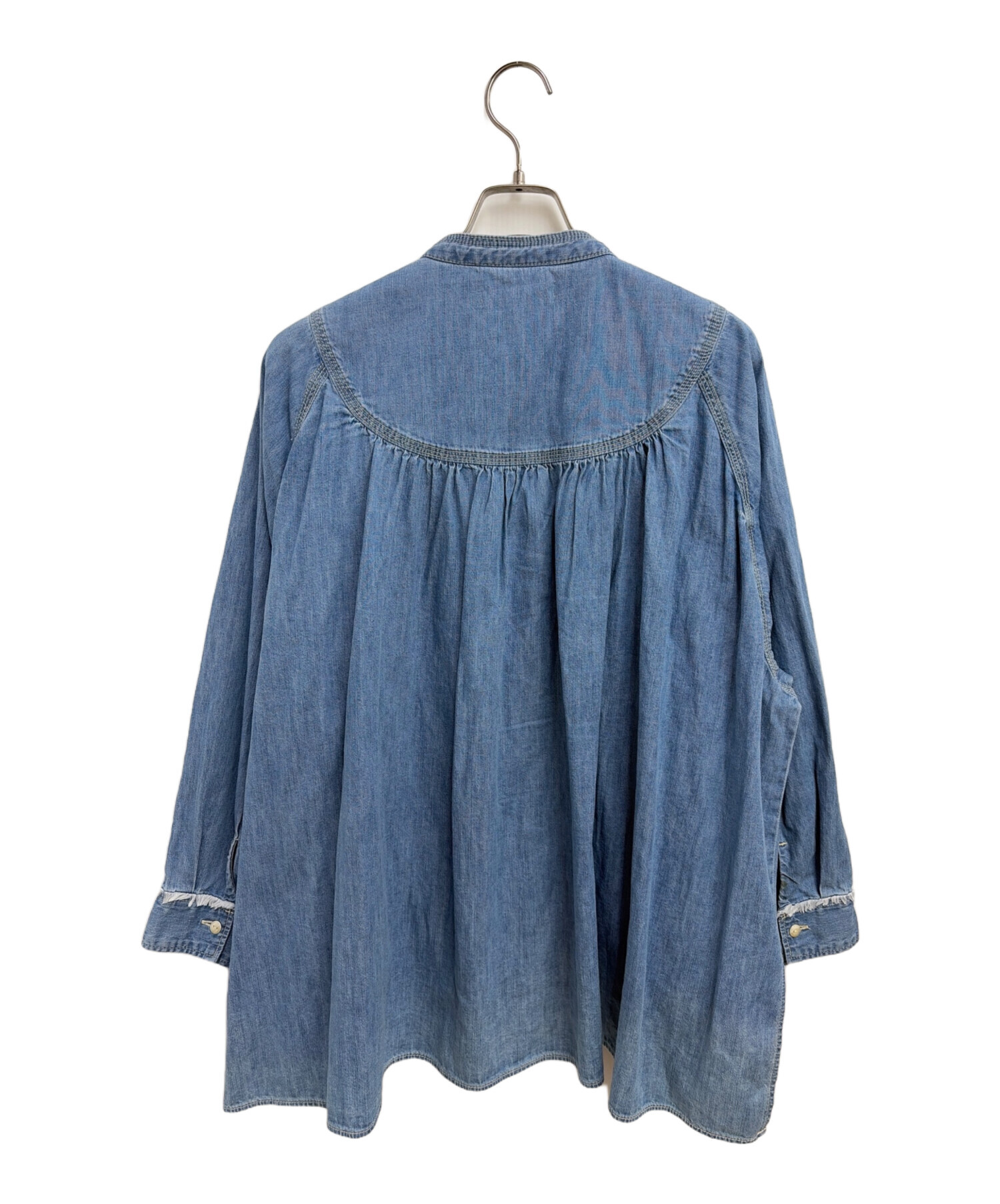 中古・古着通販】tumugu (ツムグ) 長袖シャツ インディゴ サイズ:F