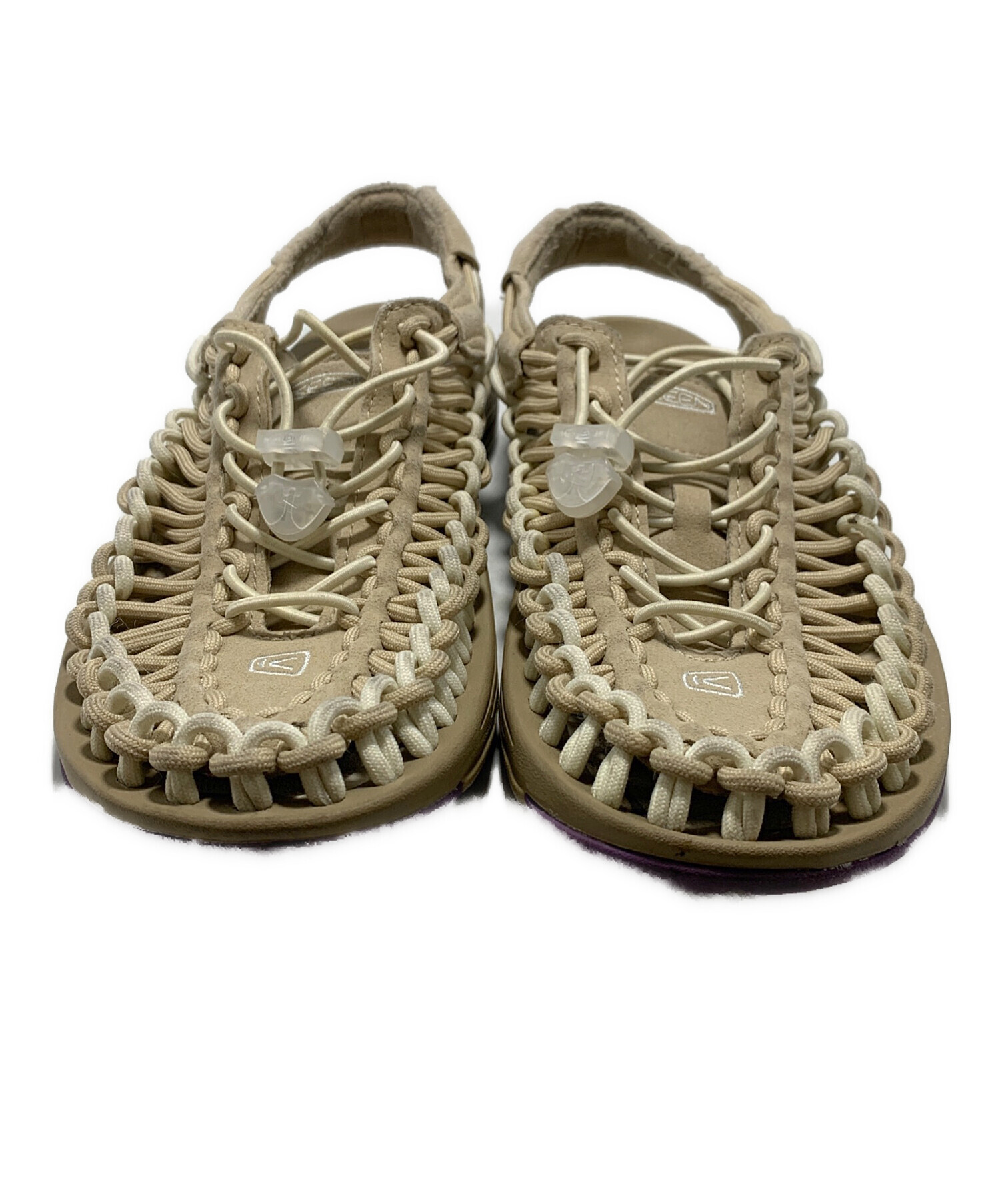 KEEN アウトドアサンダル　コミューター 中古・古着通販】KEEN (キーン) アウトドアサンダル カーキ×パープル