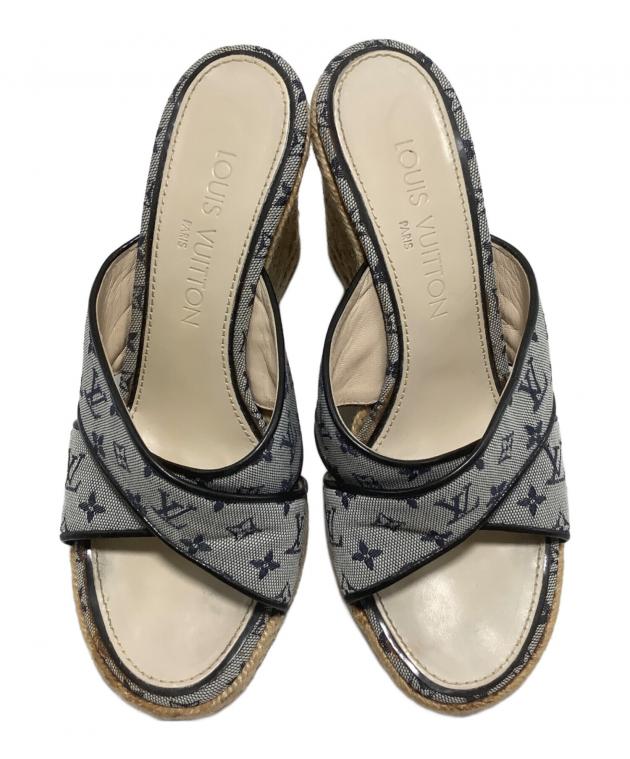 Louis Vuitton ウェッジソール サンダル 中古・古着通販】LOUIS VUITTON (ルイ ヴィトン) ウェッジソール