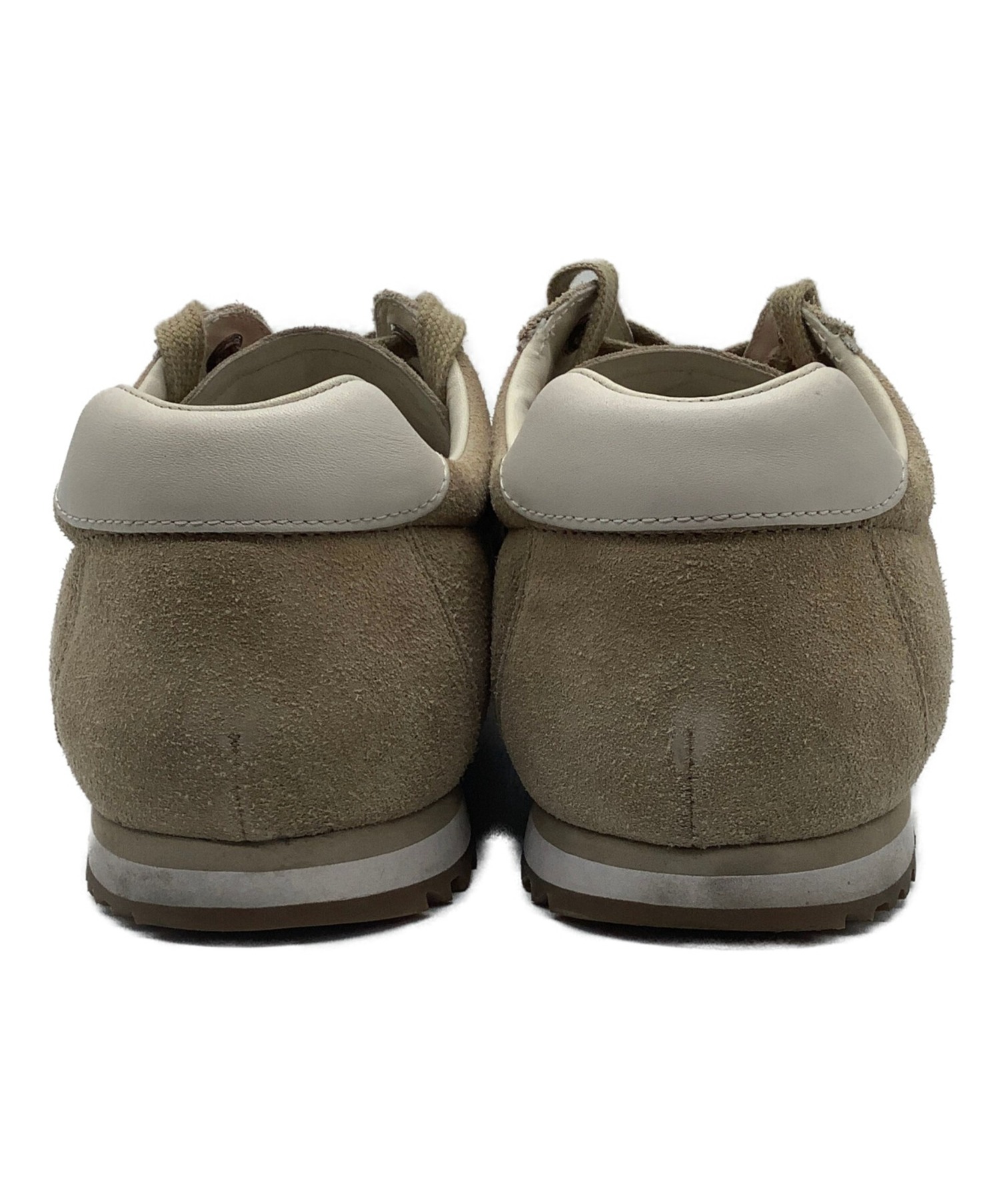 中古・古着通販】PRADA (プラダ) レザースニーカー ブラウン サイズ 