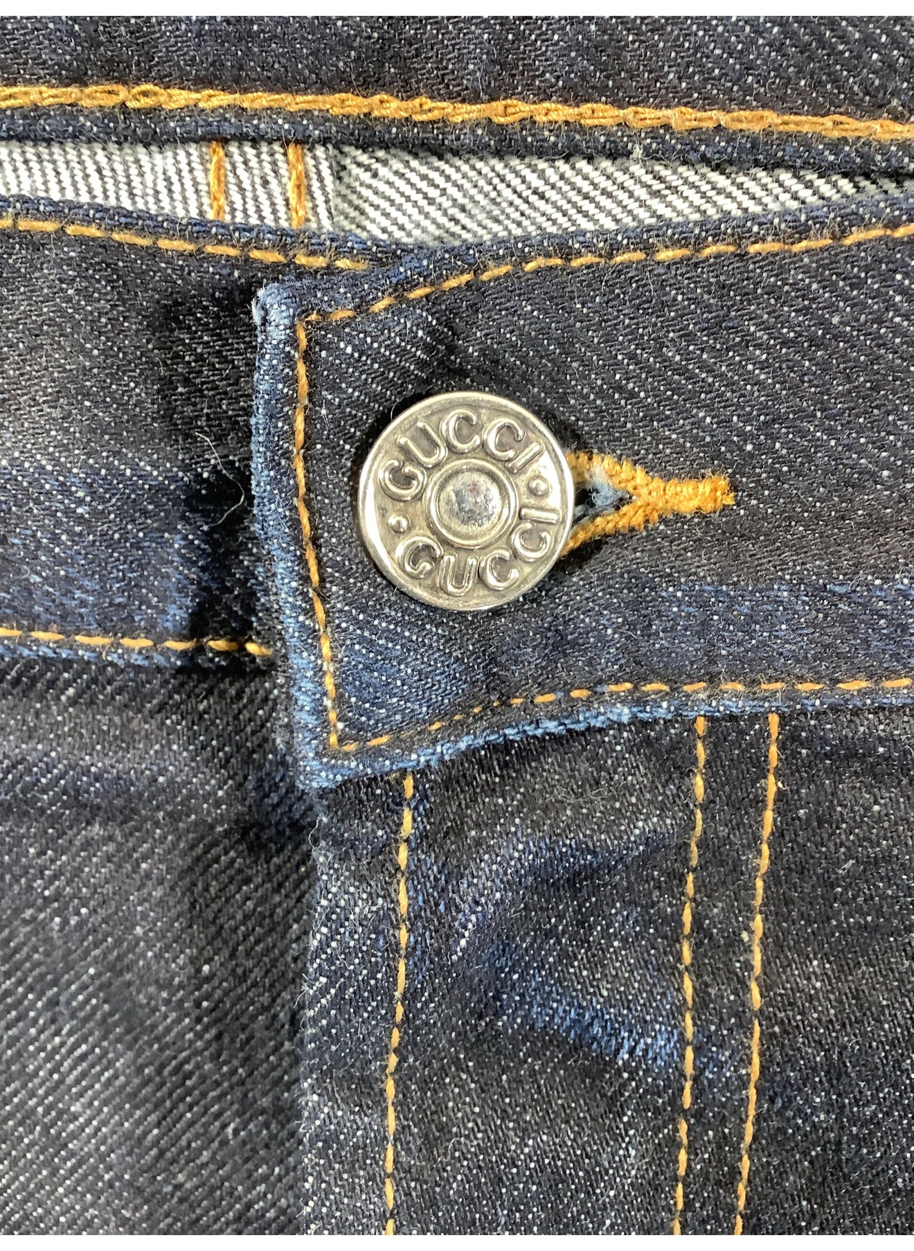 中古・古着通販】GUCCI (グッチ) デニムパンツ インディゴ サイズ:48 