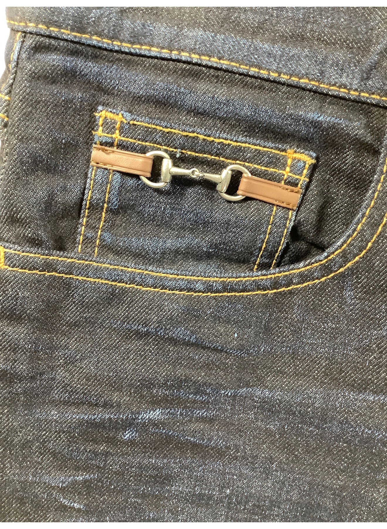 中古・古着通販】GUCCI (グッチ) デニムパンツ インディゴ サイズ:48 