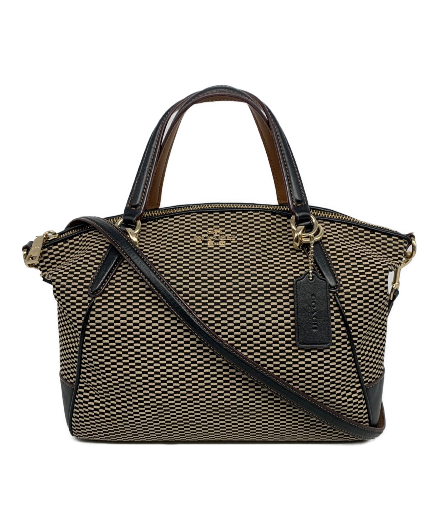 中古・古着通販】COACH (コーチ) 2WAYショルダーバッグ ブラック 