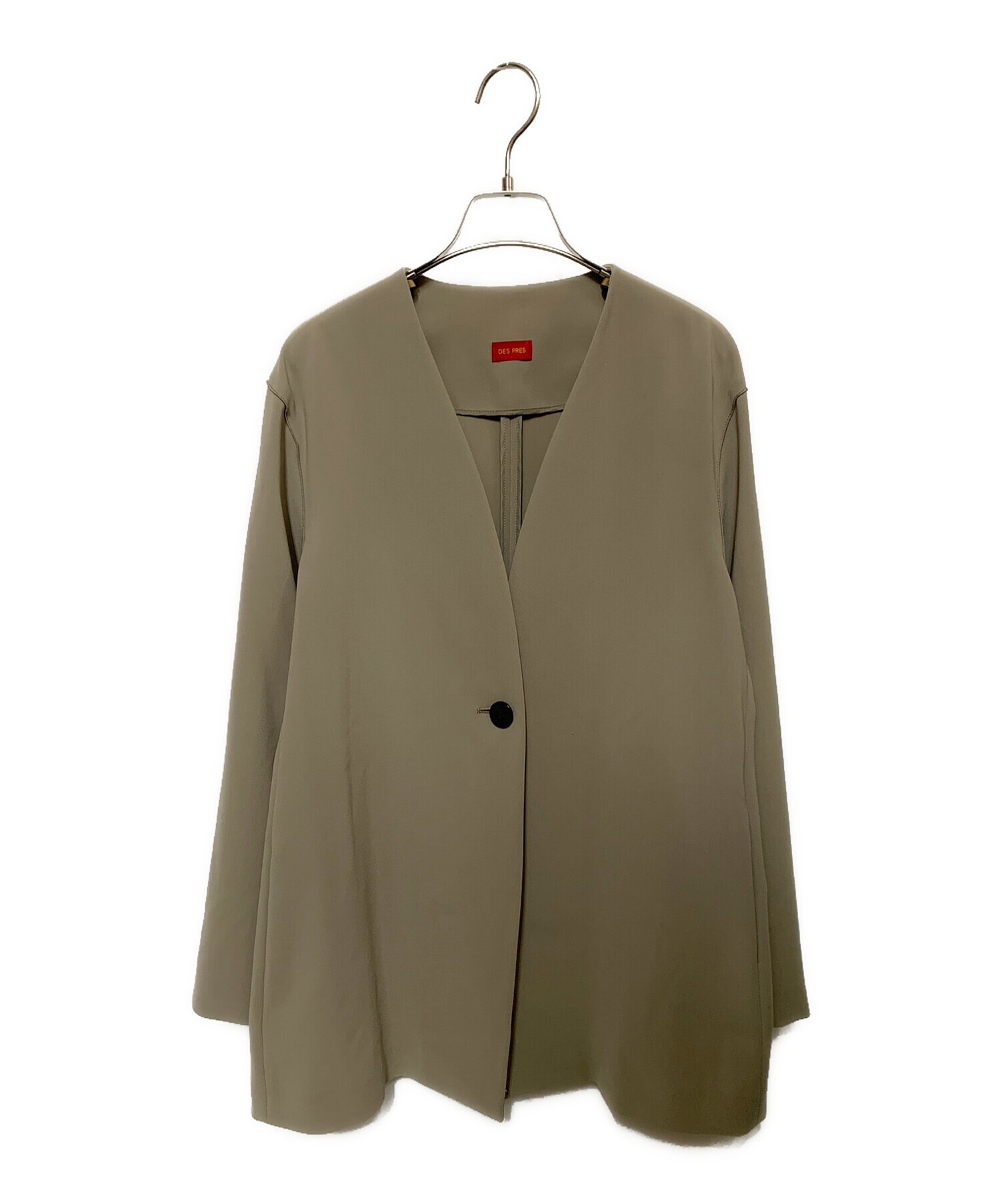 中古・古着通販】DES PRES (デ プレ) ライトダブルクロス ノーカラー