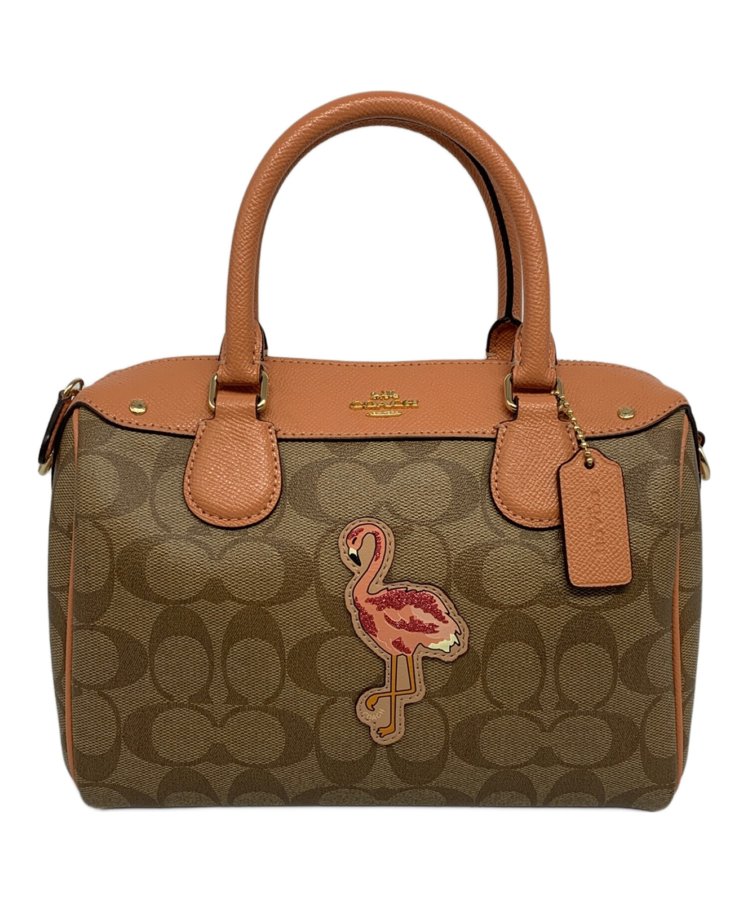 中古・古着通販】COACH (コーチ) ミニベネットサッチェル ピンク