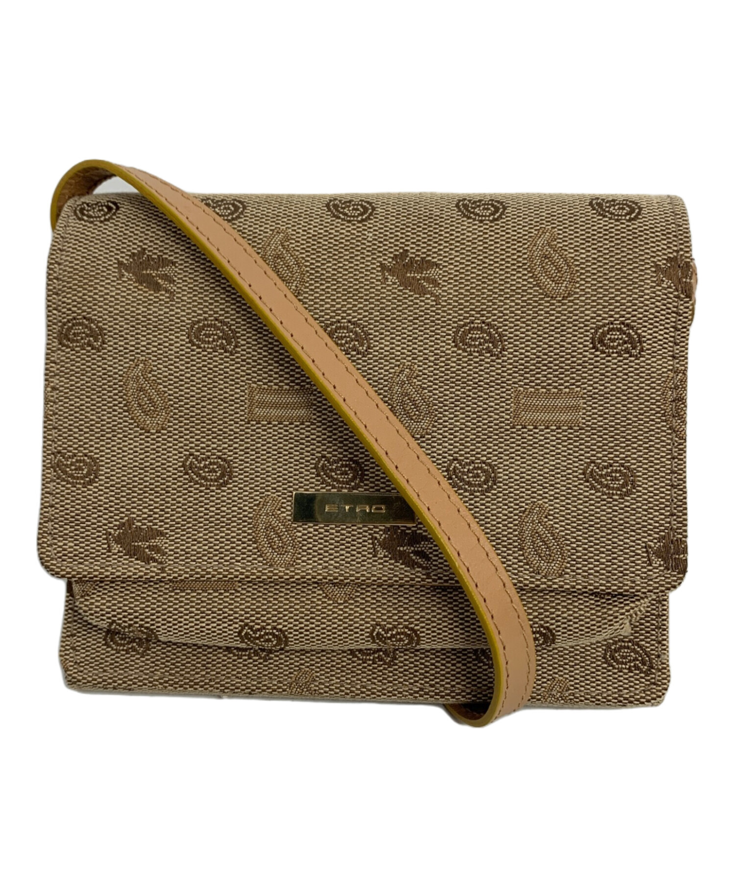 中古・古着通販】ETRO (エトロ) ショルダーウォレット ベージュ 