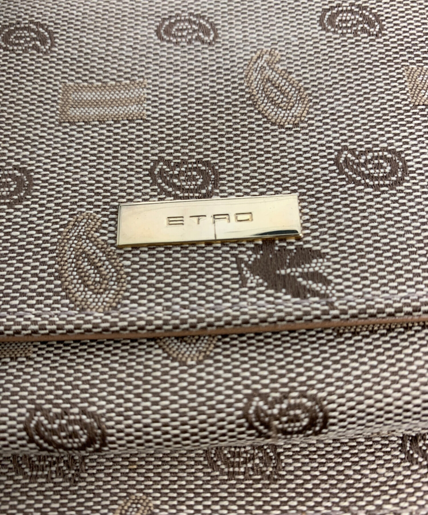 中古・古着通販】ETRO (エトロ) ショルダーウォレット ベージュ 