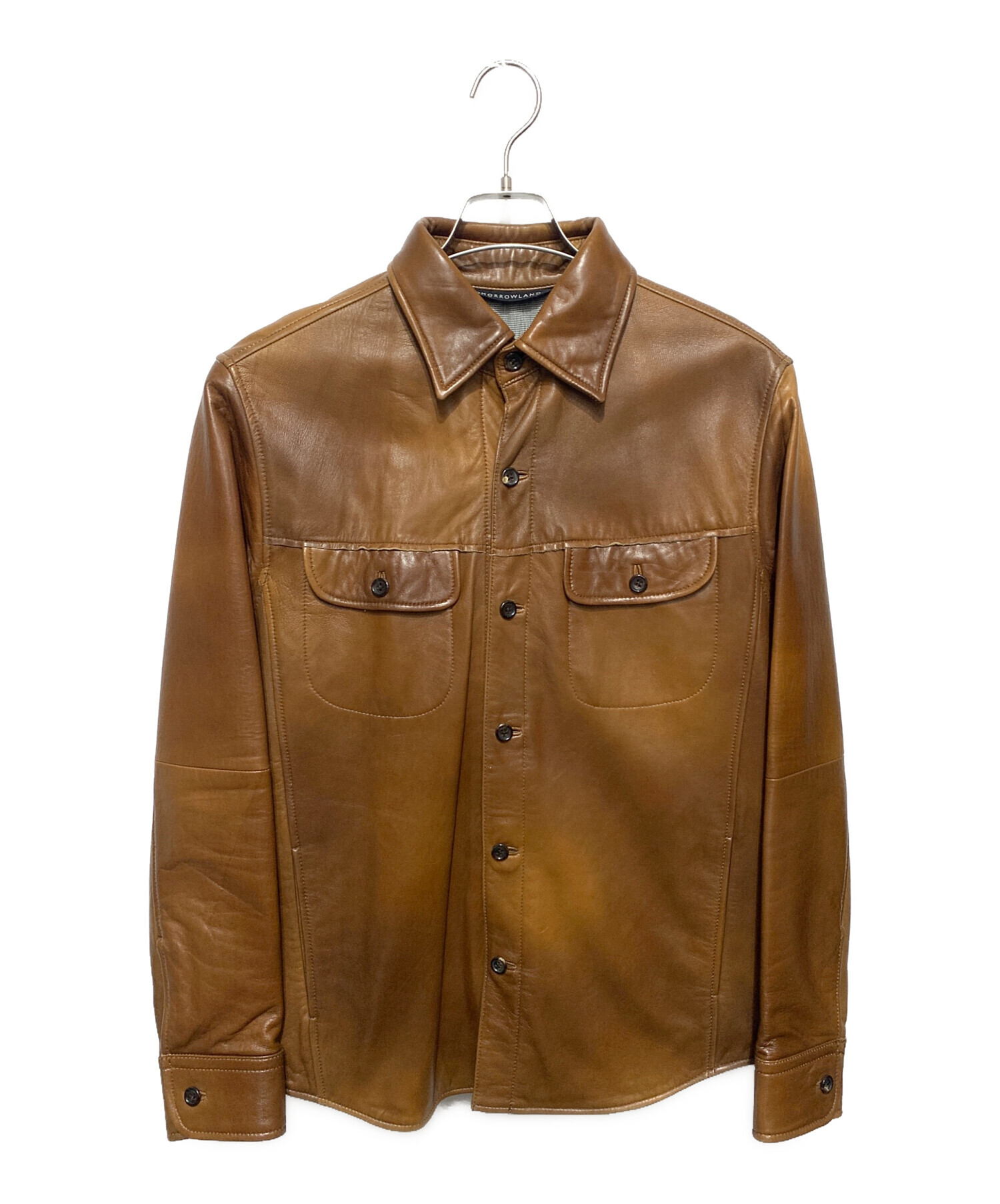 未使用トゥモローランド (TOMORROW LAND)レザージャケット 中古・古着通販】TOMORROW LAND (トゥモローランド) レザージャケット