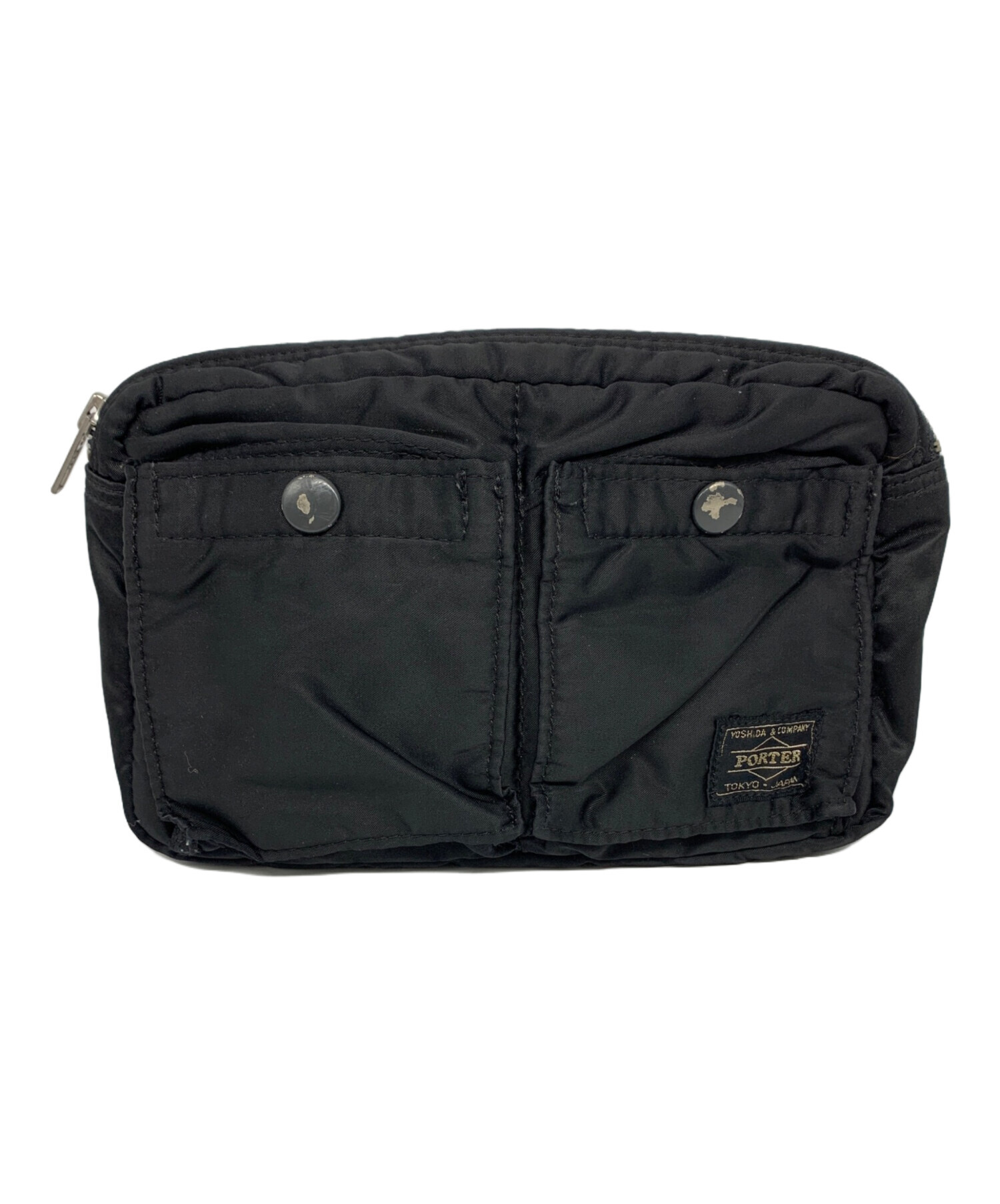 中古・古着通販】PORTER (ポーター) ウエストバッグ ブラック 