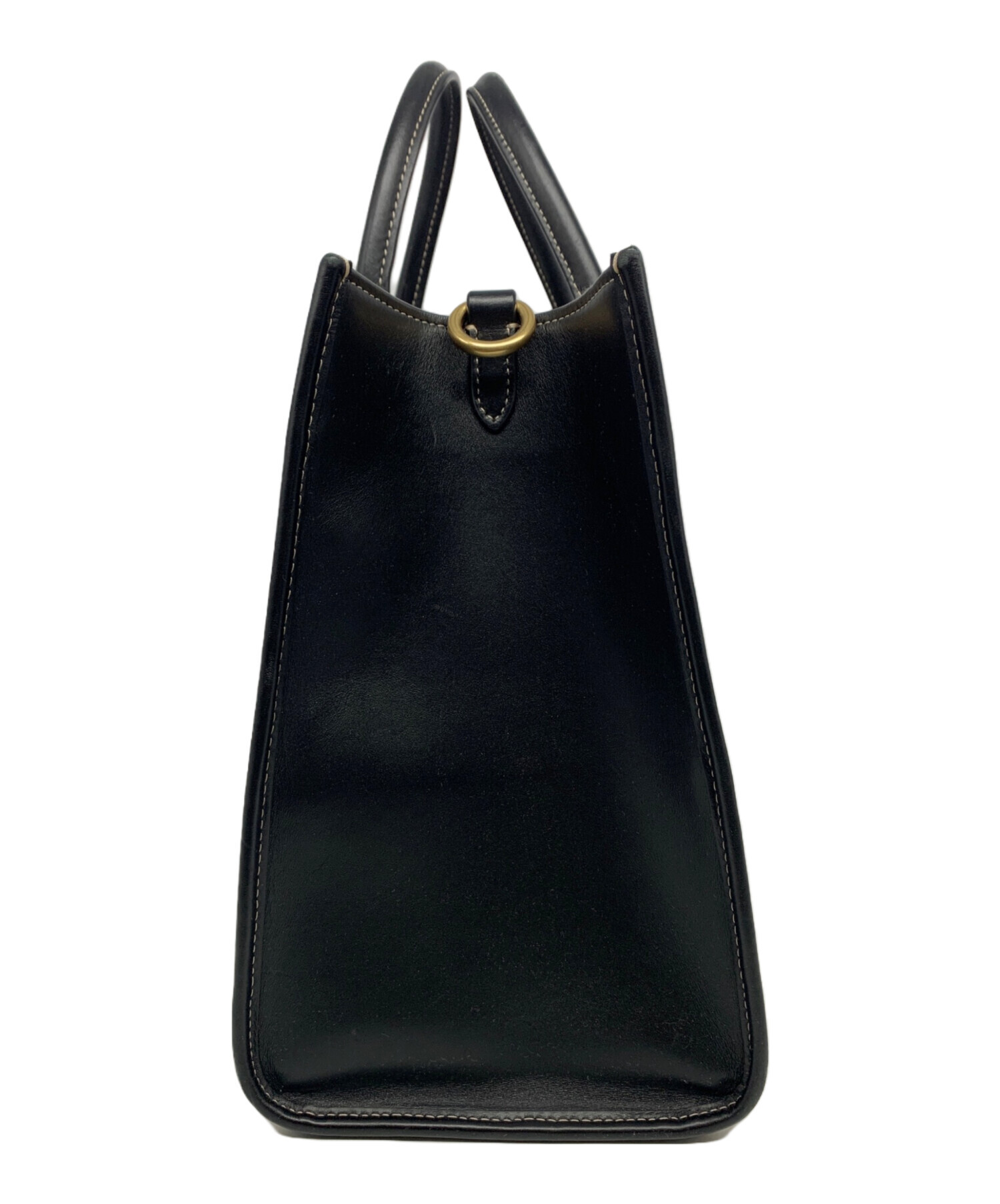 中古・古着通販】COACH (コーチ) エーストート35 ホワイト×ブラック 