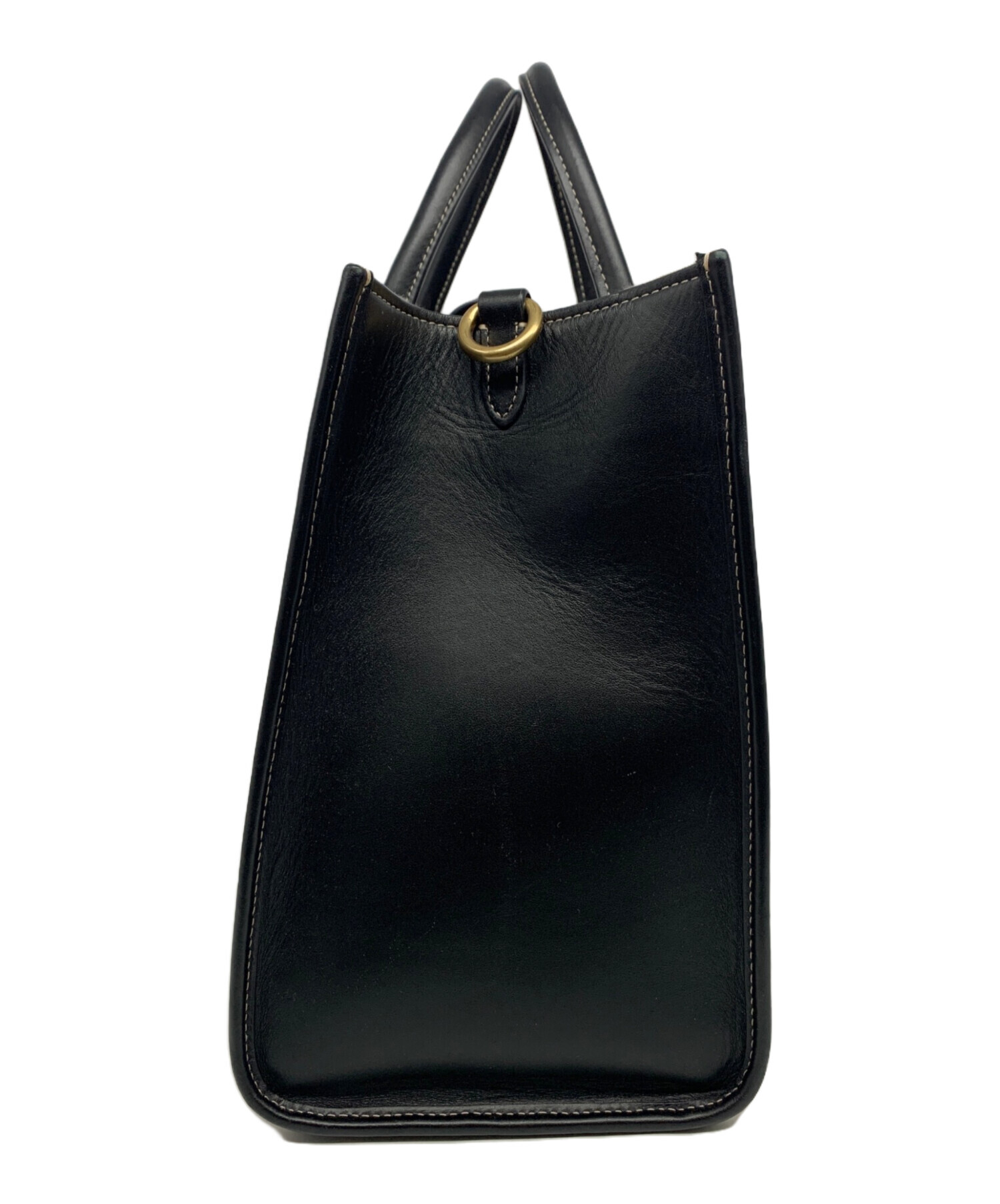 中古・古着通販】COACH (コーチ) エーストート35 ホワイト×ブラック 