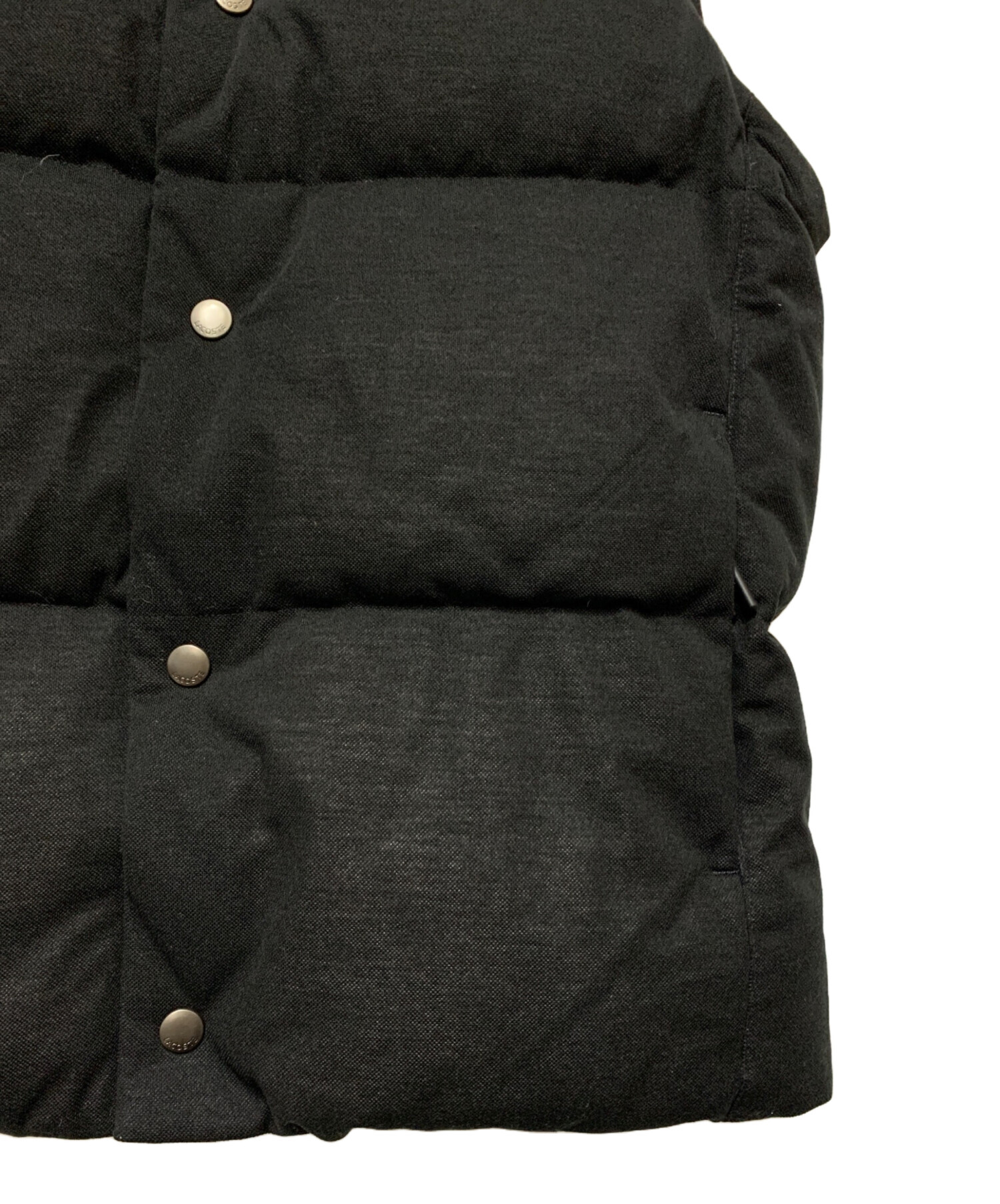 中古・古着通販】LACOSTE (ラコステ) ピケダウンベスト ブラック