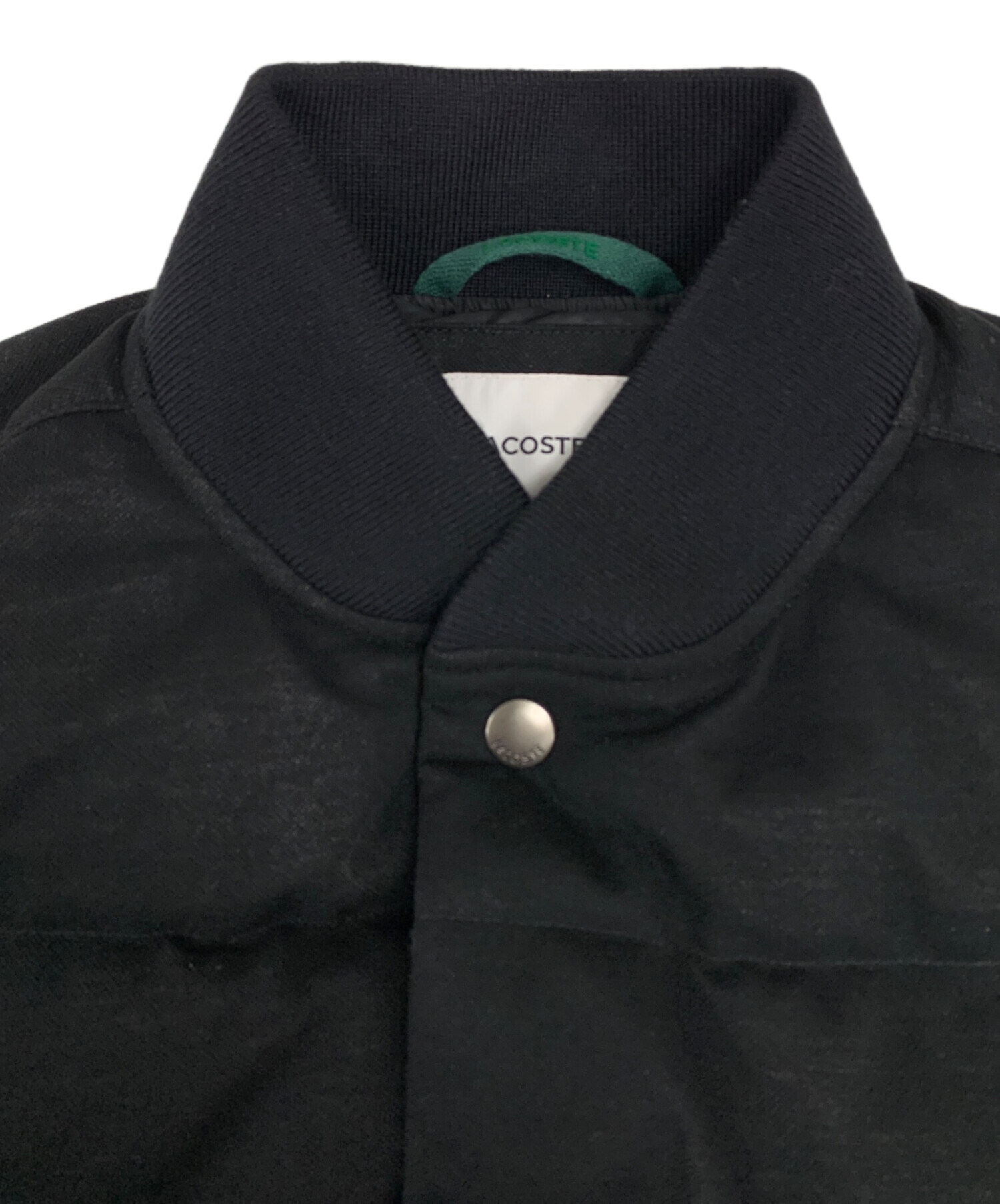 中古・古着通販】LACOSTE (ラコステ) ピケダウンベスト ブラック