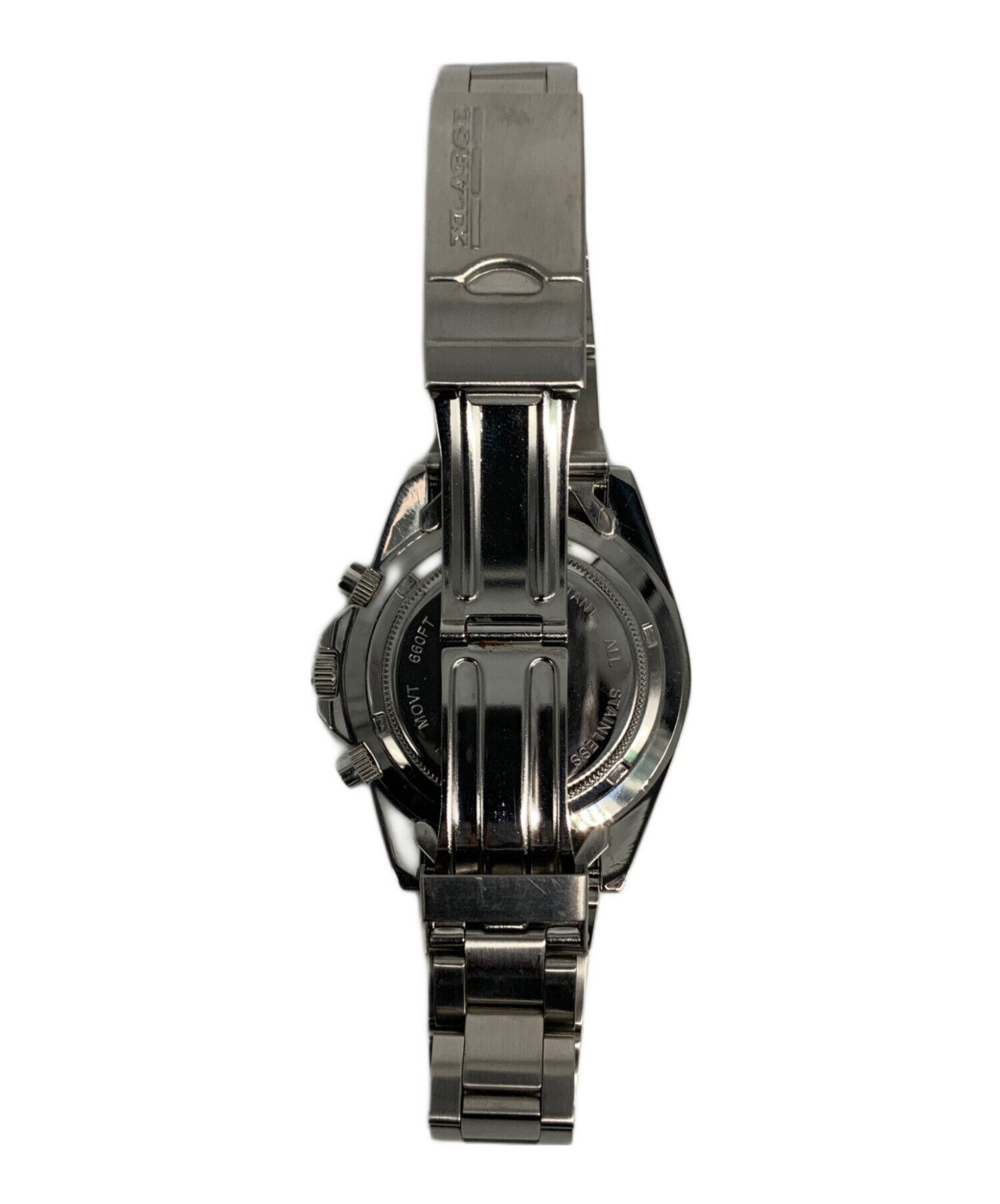 【中古品】XLARGE クロノグラフ ブラック時計 中古・古着通販】X-LARGE (エクストララージ) クロノグラフ｜ブランド