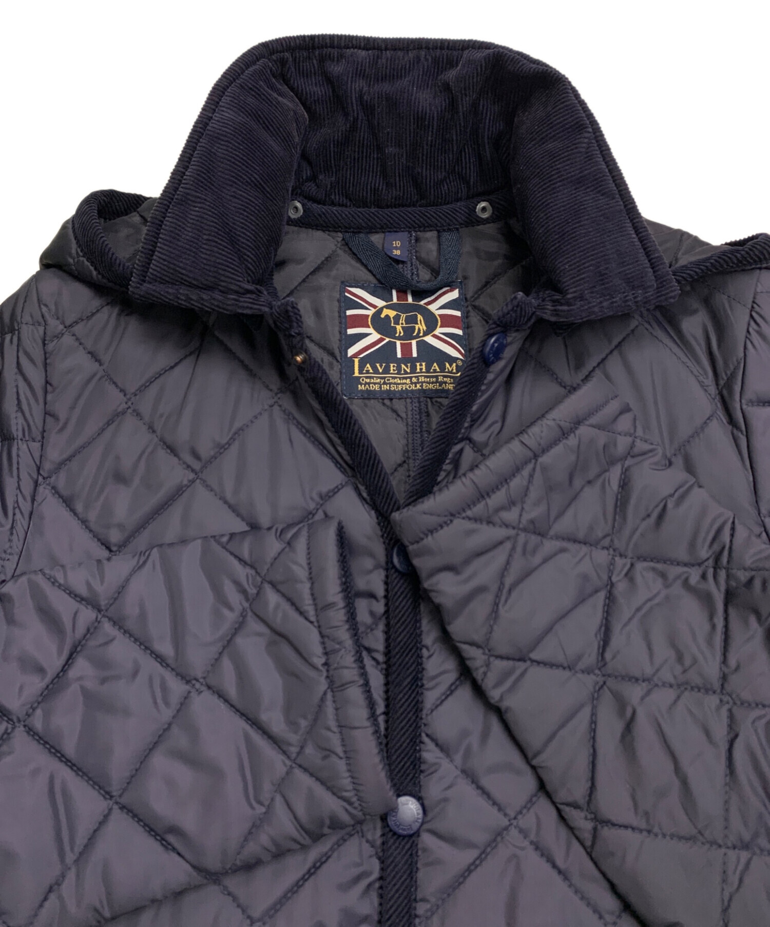 中古・古着通販】LAVENHAM (ラベンハム) キルティングコート ネイビー